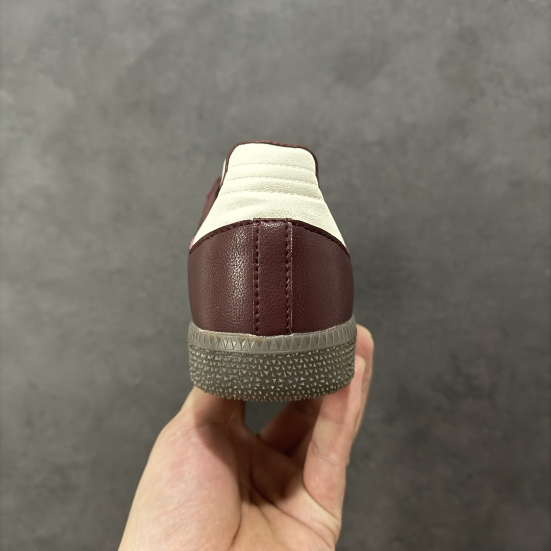 图片[4]-【公司级】Adidas Originals Samba 阿迪达斯 桑巴舞系列绅士德训足球风百搭休闲运动板鞋 酒红米白 尺码：36 36.5 37 38 38.5 39 40 40.5 41 42 42.5 43 44 45 货号：JR8844 编码：AYA170180-选品中心