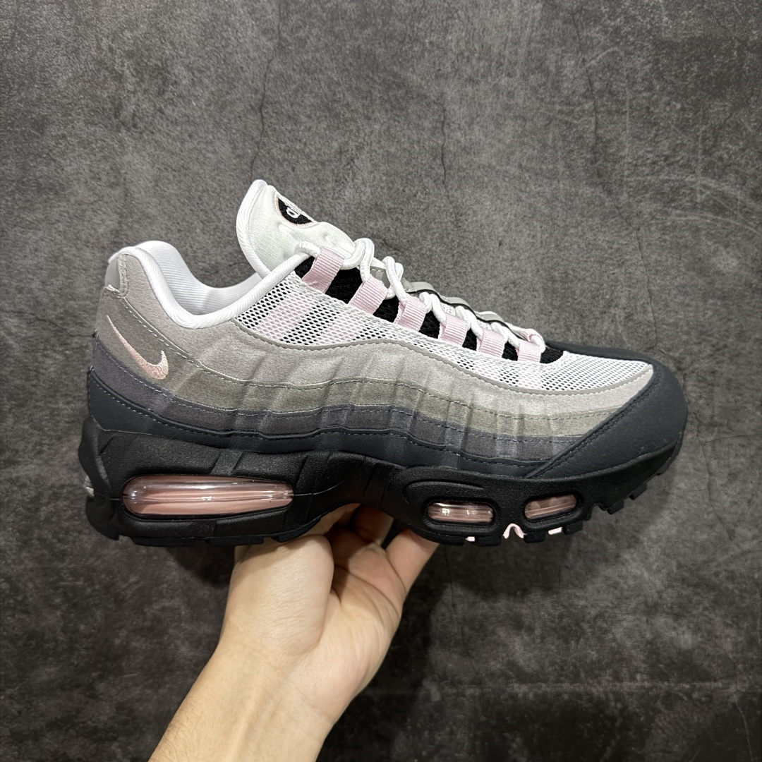 【KZ2.0版本】Nike Air Max 95 灰粉 货号：HJ5996-001 纯原大厂生产线出品 原厂材料 原厂楦头 市场正确版本 区分错版 尺码：40 41 42 43 44 45 46 47.5 48 48.5-选品中心
