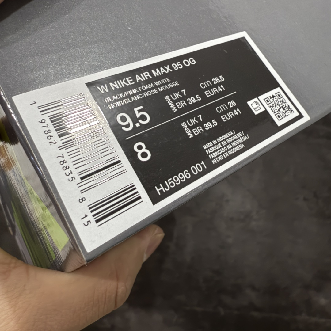 图片[9]-【KZ2.0版本】Nike Air Max 95 灰粉 货号：HJ5996-001 纯原大厂生产线出品 原厂材料 原厂楦头 市场正确版本 区分错版 尺码：40 41 42 43 44 45 46 47.5 48 48.5-选品中心