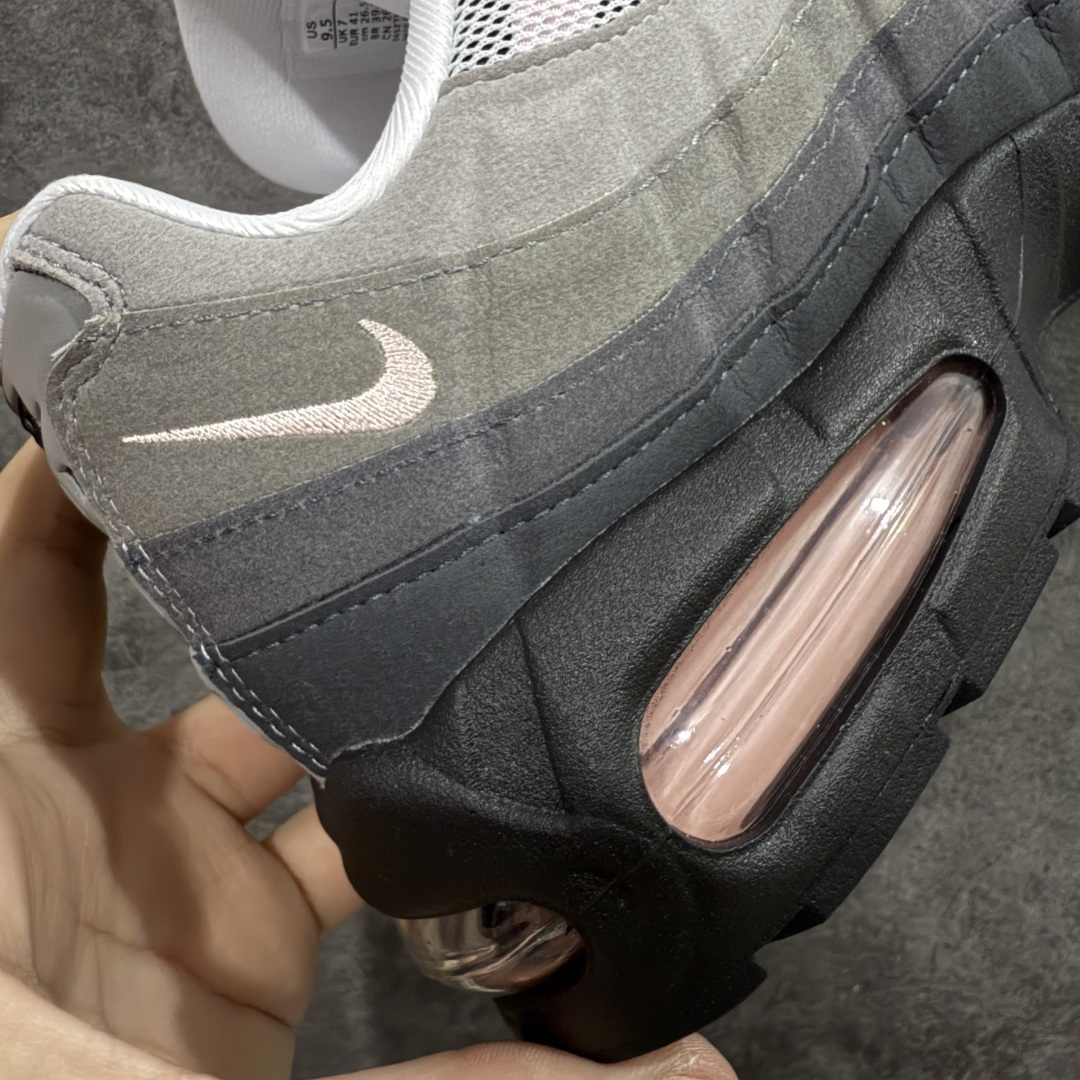 图片[3]-【KZ2.0版本】Nike Air Max 95 灰粉 货号：HJ5996-001 纯原大厂生产线出品 原厂材料 原厂楦头 市场正确版本 区分错版 尺码：40 41 42 43 44 45 46 47.5 48 48.5-选品中心