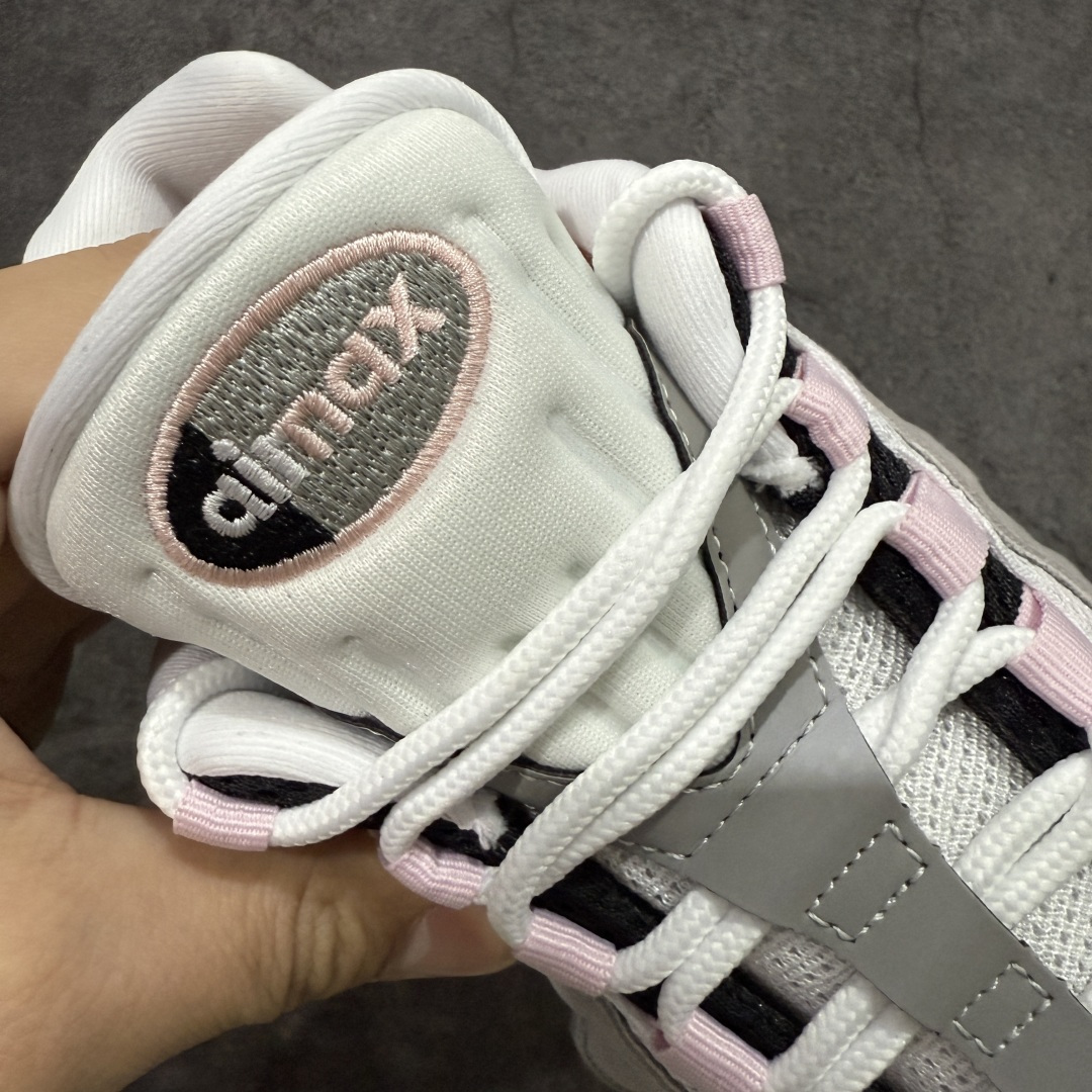 图片[6]-【KZ2.0版本】Nike Air Max 95 灰粉 货号：HJ5996-001 纯原大厂生产线出品 原厂材料 原厂楦头 市场正确版本 区分错版 尺码：40 41 42 43 44 45 46 47.5 48 48.5-选品中心