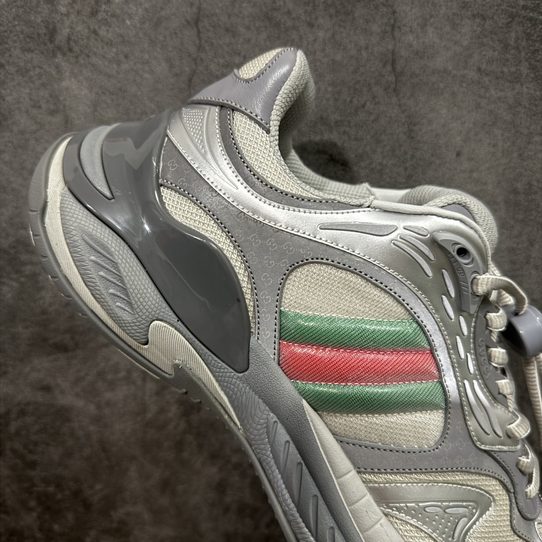 图片[7]-【天花板/Goat版本】Gucci Rhyton Vintage 古驰皮革角状复古老爹休闲运动慢跑鞋 全套专柜包装物及配件 外盒标嵌入核心防伪芯片装置及鞋子支持NFC感应读取,秒杀市面任何版本 附送原装一致鞋舌仿磨环保纸垫 意大利进口超软小牛皮+同源出厂真丝绸防尘鞋套袋 原装雪梨形超软沙绒纸团#专柜一致双透明贴标，尺码+长度#中底高弹PU材质+双层TPR无缝隙串色技术组合大底区别市面版本 #全套专柜包装物及配件#外盒标嵌入核心防伪芯片装置 秒杀市面任何版本 #意大利进口超软小牛皮+同源出厂定制真丝绸防尘鞋套袋 原装雪梨形超软沙绒纸团+细节制造精品！ 尺码：40-45-选品中心