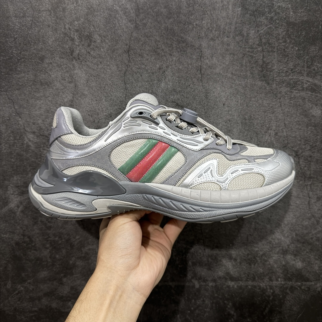 【天花板/Goat版本】Gucci Rhyton Vintage 古驰皮革角状复古老爹休闲运动慢跑鞋 全套专柜包装物及配件 外盒标嵌入核心防伪芯片装置及鞋子支持NFC感应读取,秒杀市面任何版本 附送原装一致鞋舌仿磨环保纸垫 意大利进口超软小牛皮+同源出厂真丝绸防尘鞋套袋 原装雪梨形超软沙绒纸团#专柜一致双透明贴标，尺码+长度#中底高弹PU材质+双层TPR无缝隙串色技术组合大底区别市面版本 #全套专柜包装物及配件#外盒标嵌入核心防伪芯片装置 秒杀市面任何版本 #意大利进口超软小牛皮+同源出厂定制真丝绸防尘鞋套袋 原装雪梨形超软沙绒纸团+细节制造精品！ 尺码：40-45-选品中心