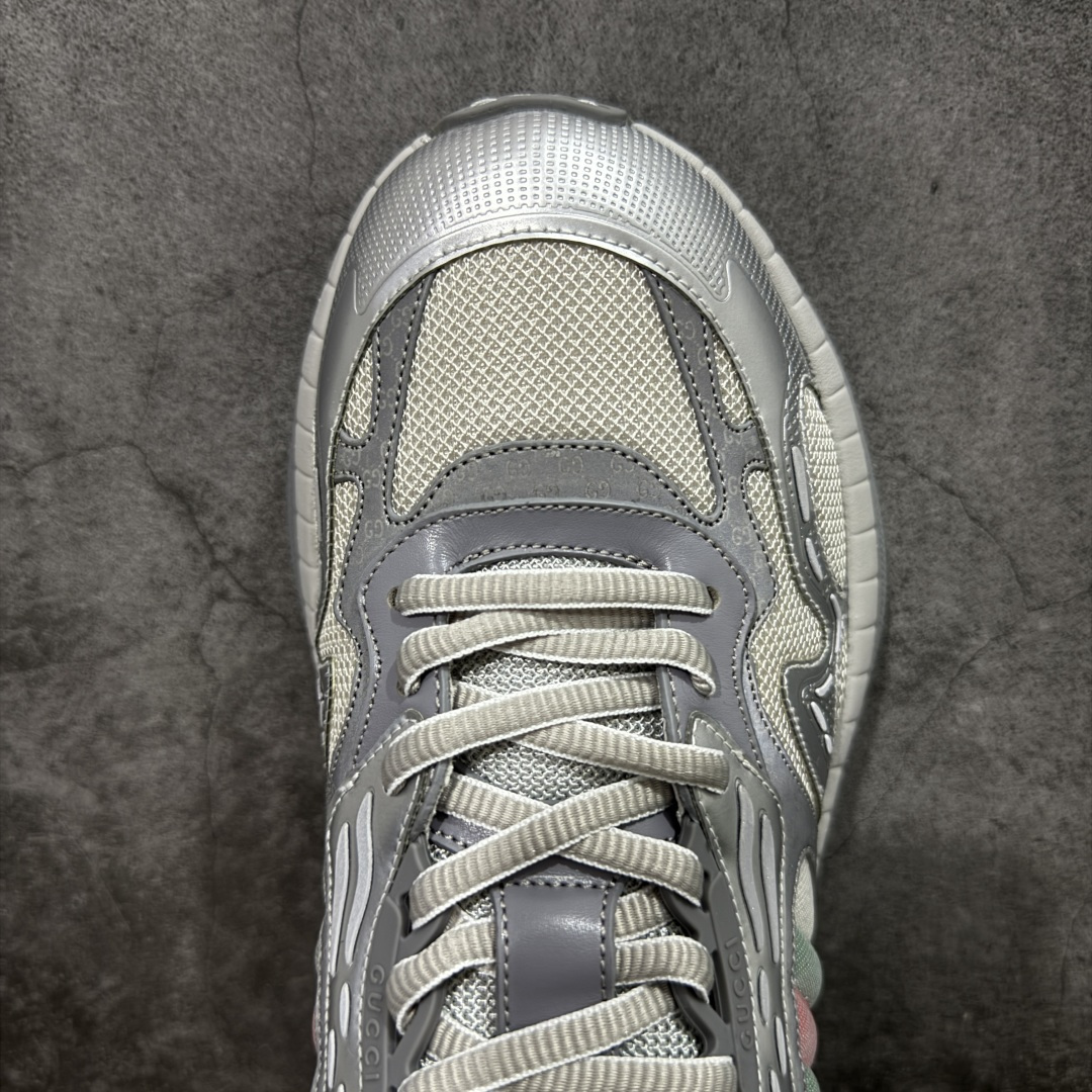 图片[5]-【天花板/Goat版本】Gucci Rhyton Vintage 古驰皮革角状复古老爹休闲运动慢跑鞋 全套专柜包装物及配件 外盒标嵌入核心防伪芯片装置及鞋子支持NFC感应读取,秒杀市面任何版本 附送原装一致鞋舌仿磨环保纸垫 意大利进口超软小牛皮+同源出厂真丝绸防尘鞋套袋 原装雪梨形超软沙绒纸团#专柜一致双透明贴标，尺码+长度#中底高弹PU材质+双层TPR无缝隙串色技术组合大底区别市面版本 #全套专柜包装物及配件#外盒标嵌入核心防伪芯片装置 秒杀市面任何版本 #意大利进口超软小牛皮+同源出厂定制真丝绸防尘鞋套袋 原装雪梨形超软沙绒纸团+细节制造精品！ 尺码：40-45-选品中心