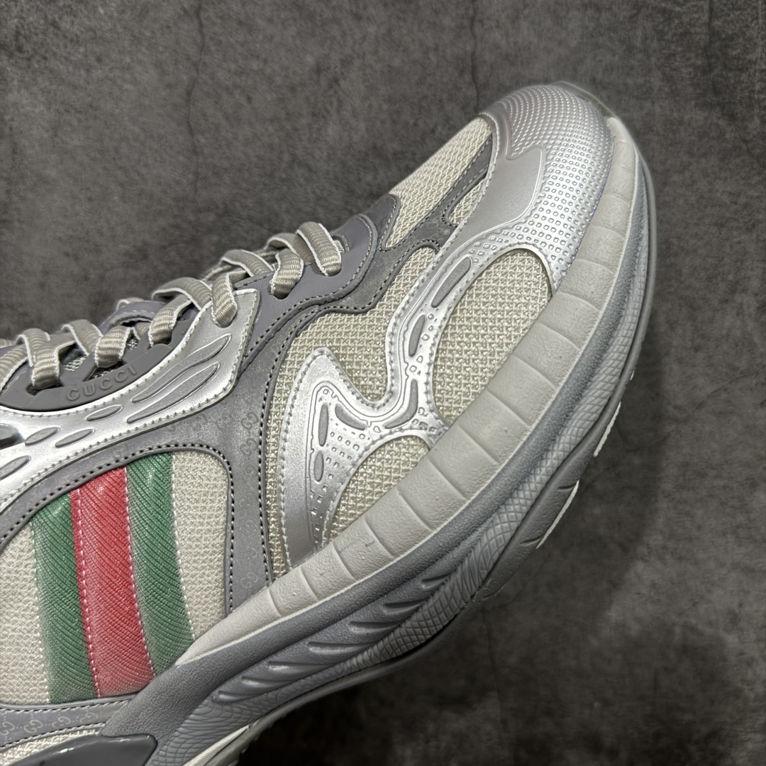 图片[6]-【天花板/Goat版本】Gucci Rhyton Vintage 古驰皮革角状复古老爹休闲运动慢跑鞋 全套专柜包装物及配件 外盒标嵌入核心防伪芯片装置及鞋子支持NFC感应读取,秒杀市面任何版本 附送原装一致鞋舌仿磨环保纸垫 意大利进口超软小牛皮+同源出厂真丝绸防尘鞋套袋 原装雪梨形超软沙绒纸团#专柜一致双透明贴标，尺码+长度#中底高弹PU材质+双层TPR无缝隙串色技术组合大底区别市面版本 #全套专柜包装物及配件#外盒标嵌入核心防伪芯片装置 秒杀市面任何版本 #意大利进口超软小牛皮+同源出厂定制真丝绸防尘鞋套袋 原装雪梨形超软沙绒纸团+细节制造精品！ 尺码：40-45-选品中心