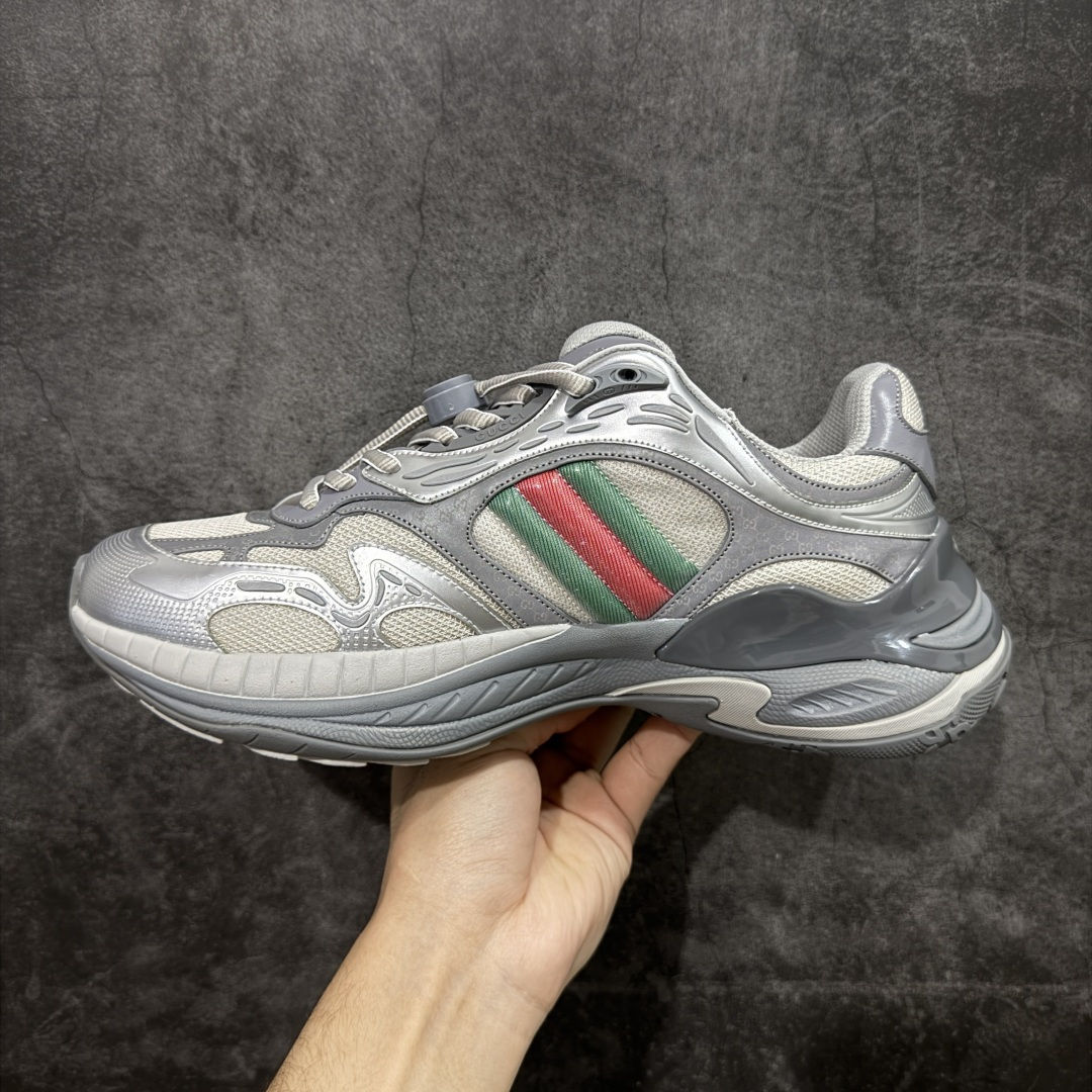 图片[2]-【天花板/Goat版本】Gucci Rhyton Vintage 古驰皮革角状复古老爹休闲运动慢跑鞋 全套专柜包装物及配件 外盒标嵌入核心防伪芯片装置及鞋子支持NFC感应读取,秒杀市面任何版本 附送原装一致鞋舌仿磨环保纸垫 意大利进口超软小牛皮+同源出厂真丝绸防尘鞋套袋 原装雪梨形超软沙绒纸团#专柜一致双透明贴标，尺码+长度#中底高弹PU材质+双层TPR无缝隙串色技术组合大底区别市面版本 #全套专柜包装物及配件#外盒标嵌入核心防伪芯片装置 秒杀市面任何版本 #意大利进口超软小牛皮+同源出厂定制真丝绸防尘鞋套袋 原装雪梨形超软沙绒纸团+细节制造精品！ 尺码：40-45-选品中心