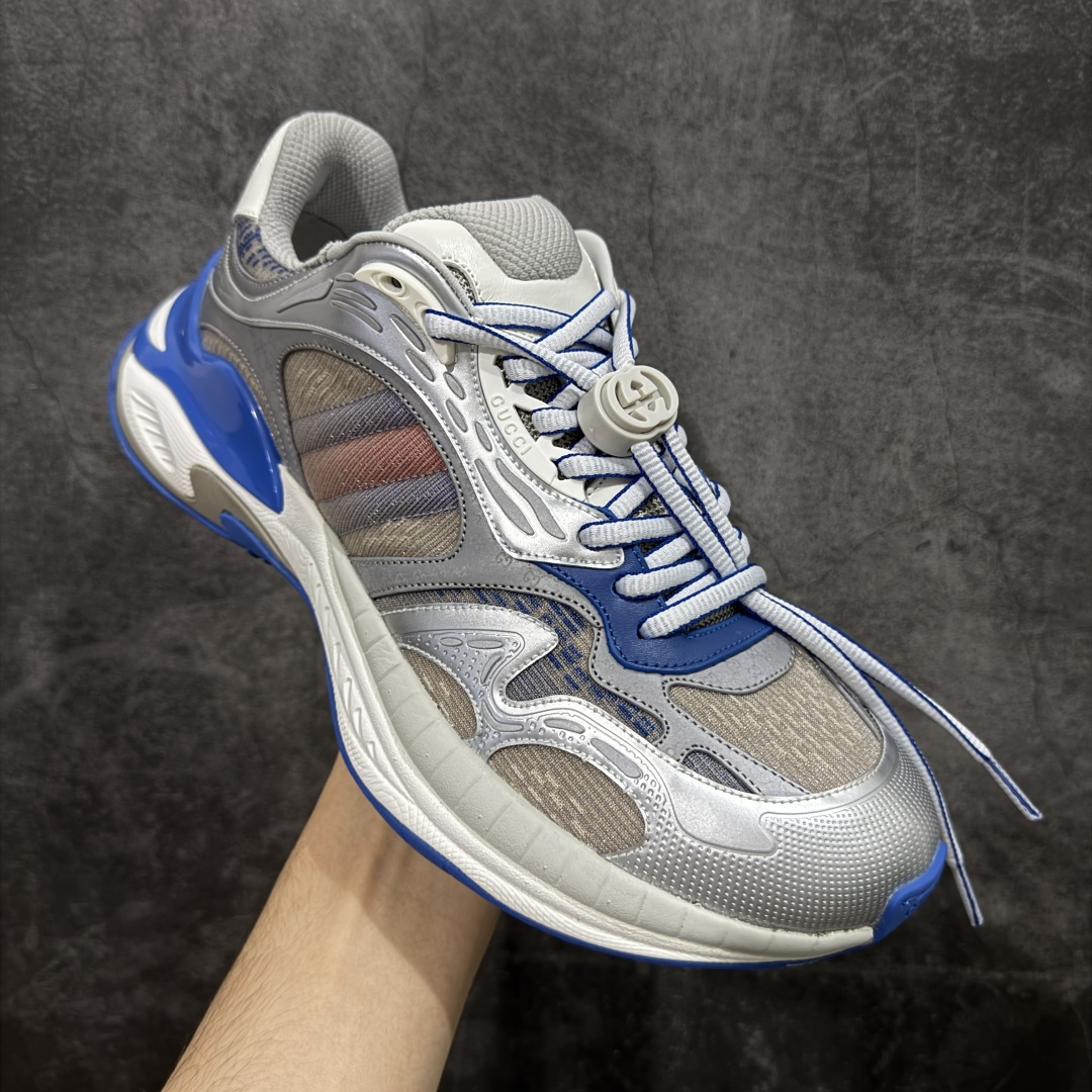 图片[3]-【天花板/Goat版本】Gucci Rhyton Vintage 古驰皮革角状复古老爹休闲运动慢跑鞋 全套专柜包装物及配件 外盒标嵌入核心防伪芯片装置及鞋子支持NFC感应读取,秒杀市面任何版本 附送原装一致鞋舌仿磨环保纸垫 意大利进口超软小牛皮+同源出厂真丝绸防尘鞋套袋 原装雪梨形超软沙绒纸团#专柜一致双透明贴标，尺码+长度#中底高弹PU材质+双层TPR无缝隙串色技术组合大底区别市面版本 #全套专柜包装物及配件#外盒标嵌入核心防伪芯片装置 秒杀市面任何版本 #意大利进口超软小牛皮+同源出厂定制真丝绸防尘鞋套袋 原装雪梨形超软沙绒纸团+细节制造精品！ 尺码：40-45-选品中心