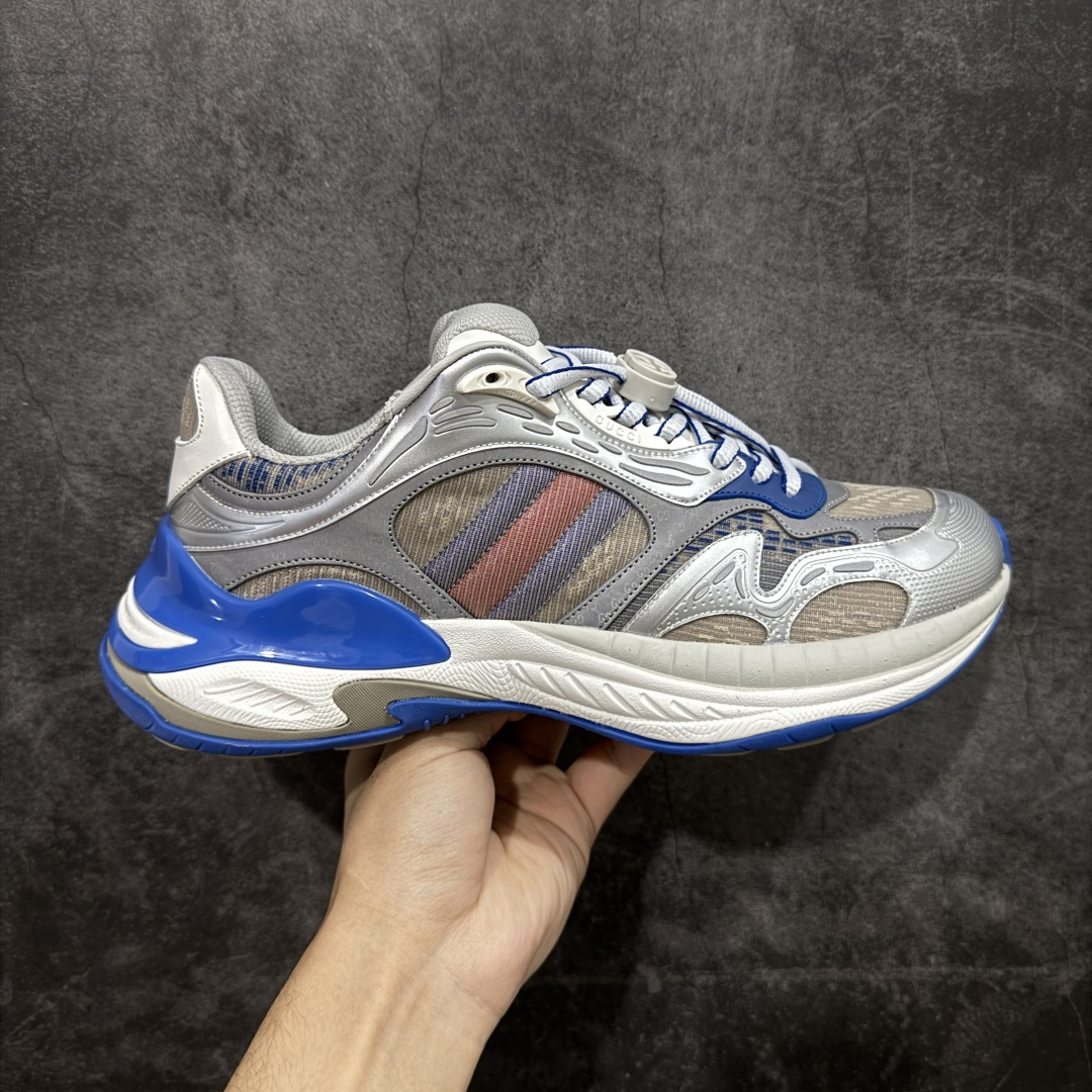 【天花板/Goat版本】Gucci Rhyton Vintage 古驰皮革角状复古老爹休闲运动慢跑鞋 全套专柜包装物及配件 外盒标嵌入核心防伪芯片装置及鞋子支持NFC感应读取,秒杀市面任何版本 附送原装一致鞋舌仿磨环保纸垫 意大利进口超软小牛皮+同源出厂真丝绸防尘鞋套袋 原装雪梨形超软沙绒纸团#专柜一致双透明贴标，尺码+长度#中底高弹PU材质+双层TPR无缝隙串色技术组合大底区别市面版本 #全套专柜包装物及配件#外盒标嵌入核心防伪芯片装置 秒杀市面任何版本 #意大利进口超软小牛皮+同源出厂定制真丝绸防尘鞋套袋 原装雪梨形超软沙绒纸团+细节制造精品！ 尺码：40-45-选品中心