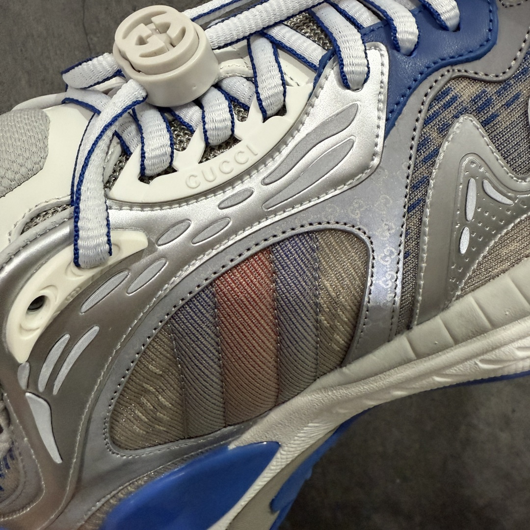图片[4]-【天花板/Goat版本】Gucci Rhyton Vintage 古驰皮革角状复古老爹休闲运动慢跑鞋 全套专柜包装物及配件 外盒标嵌入核心防伪芯片装置及鞋子支持NFC感应读取,秒杀市面任何版本 附送原装一致鞋舌仿磨环保纸垫 意大利进口超软小牛皮+同源出厂真丝绸防尘鞋套袋 原装雪梨形超软沙绒纸团#专柜一致双透明贴标，尺码+长度#中底高弹PU材质+双层TPR无缝隙串色技术组合大底区别市面版本 #全套专柜包装物及配件#外盒标嵌入核心防伪芯片装置 秒杀市面任何版本 #意大利进口超软小牛皮+同源出厂定制真丝绸防尘鞋套袋 原装雪梨形超软沙绒纸团+细节制造精品！ 尺码：40-45-选品中心