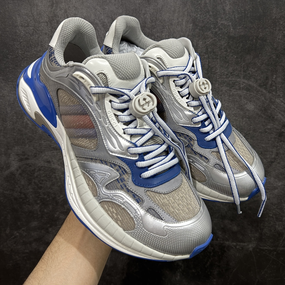 【天花板/Goat版本】Gucci Rhyton Vintage 古驰皮革角状复古老爹休闲运动慢跑鞋 全套专柜包装物及配件 外盒标嵌入核心防伪芯片装置及鞋子支持NFC感应读取,秒杀市面任何版本 附送原装一致鞋舌仿磨环保纸垫 意大利进口超软小牛皮+同源出厂真丝绸防尘鞋套袋 原装雪梨形超软沙绒纸团#专柜一致双透明贴标，尺码+长度#中底高弹PU材质+双层TPR无缝隙串色技术组合大底区别市面版本 #全套专柜包装物及配件#外盒标嵌入核心防伪芯片装置 秒杀市面任何版本 #意大利进口超软小牛皮+同源出厂定制真丝绸防尘鞋套袋 原装雪梨形超软沙绒纸团+细节制造精品！ 尺码：40-45-选品中心