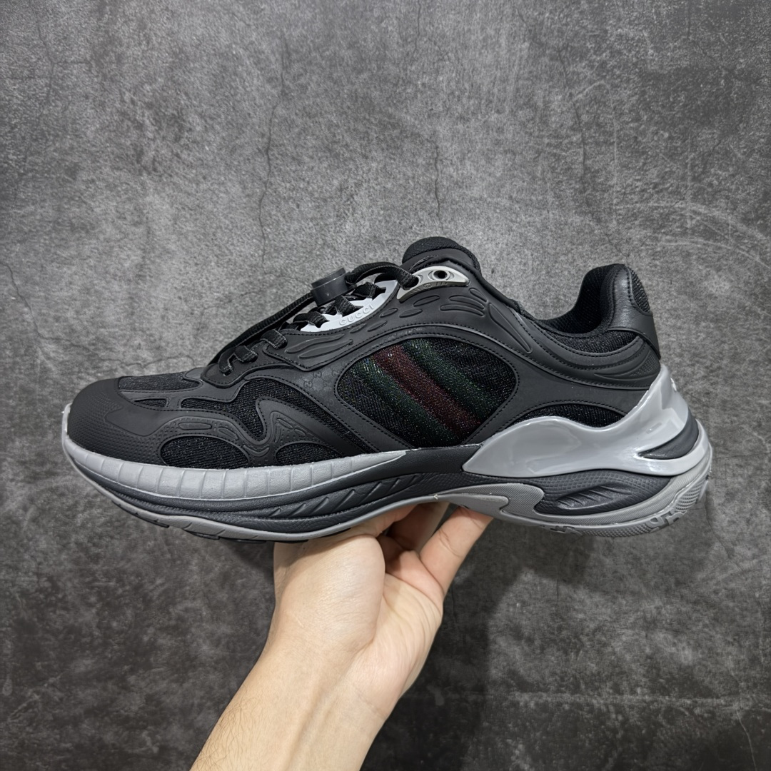 图片[2]-【天花板/Goat版本】Gucci Rhyton Vintage 古驰皮革角状复古老爹休闲运动慢跑鞋 全套专柜包装物及配件 外盒标嵌入核心防伪芯片装置及鞋子支持NFC感应读取,秒杀市面任何版本 附送原装一致鞋舌仿磨环保纸垫 意大利进口超软小牛皮+同源出厂真丝绸防尘鞋套袋 原装雪梨形超软沙绒纸团#专柜一致双透明贴标，尺码+长度#中底高弹PU材质+双层TPR无缝隙串色技术组合大底区别市面版本 #全套专柜包装物及配件#外盒标嵌入核心防伪芯片装置 秒杀市面任何版本 #意大利进口超软小牛皮+同源出厂定制真丝绸防尘鞋套袋 原装雪梨形超软沙绒纸团+细节制造精品！ 尺码：40-45-选品中心