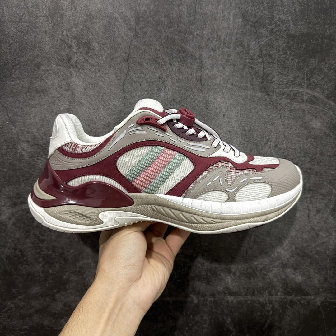 【天花板/Goat版本】Gucci Rhyton Vintage 古驰皮革角状复古老爹休闲运动慢跑鞋 全套专柜包装物及配件 外盒标嵌入核心防伪芯片装置及鞋子支持NFC感应读取,秒杀市面任何版本 附送原装一致鞋舌仿磨环保纸垫 意大利进口超软小牛皮+同源出厂真丝绸防尘鞋套袋 原装雪梨形超软沙绒纸团#专柜一致双透明贴标，尺码+长度#中底高弹PU材质+双层TPR无缝隙串色技术组合大底区别市面版本 #全套专柜包装物及配件#外盒标嵌入核心防伪芯片装置 秒杀市面任何版本 #意大利进口超软小牛皮+同源出厂定制真丝绸防尘鞋套袋 原装雪梨形超软沙绒纸团+细节制造精品！ 尺码：36-45-选品中心