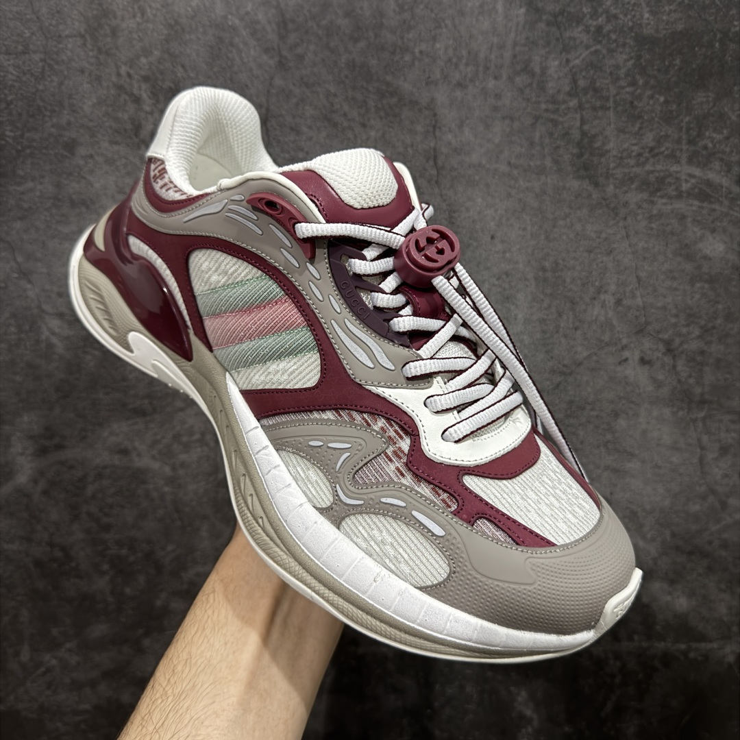 图片[3]-【天花板/Goat版本】Gucci Rhyton Vintage 古驰皮革角状复古老爹休闲运动慢跑鞋 全套专柜包装物及配件 外盒标嵌入核心防伪芯片装置及鞋子支持NFC感应读取,秒杀市面任何版本 附送原装一致鞋舌仿磨环保纸垫 意大利进口超软小牛皮+同源出厂真丝绸防尘鞋套袋 原装雪梨形超软沙绒纸团#专柜一致双透明贴标，尺码+长度#中底高弹PU材质+双层TPR无缝隙串色技术组合大底区别市面版本 #全套专柜包装物及配件#外盒标嵌入核心防伪芯片装置 秒杀市面任何版本 #意大利进口超软小牛皮+同源出厂定制真丝绸防尘鞋套袋 原装雪梨形超软沙绒纸团+细节制造精品！ 尺码：36-45-选品中心