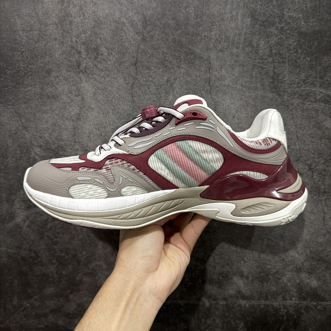 图片[2]-【天花板/Goat版本】Gucci Rhyton Vintage 古驰皮革角状复古老爹休闲运动慢跑鞋 全套专柜包装物及配件 外盒标嵌入核心防伪芯片装置及鞋子支持NFC感应读取,秒杀市面任何版本 附送原装一致鞋舌仿磨环保纸垫 意大利进口超软小牛皮+同源出厂真丝绸防尘鞋套袋 原装雪梨形超软沙绒纸团#专柜一致双透明贴标，尺码+长度#中底高弹PU材质+双层TPR无缝隙串色技术组合大底区别市面版本 #全套专柜包装物及配件#外盒标嵌入核心防伪芯片装置 秒杀市面任何版本 #意大利进口超软小牛皮+同源出厂定制真丝绸防尘鞋套袋 原装雪梨形超软沙绒纸团+细节制造精品！ 尺码：36-45-选品中心