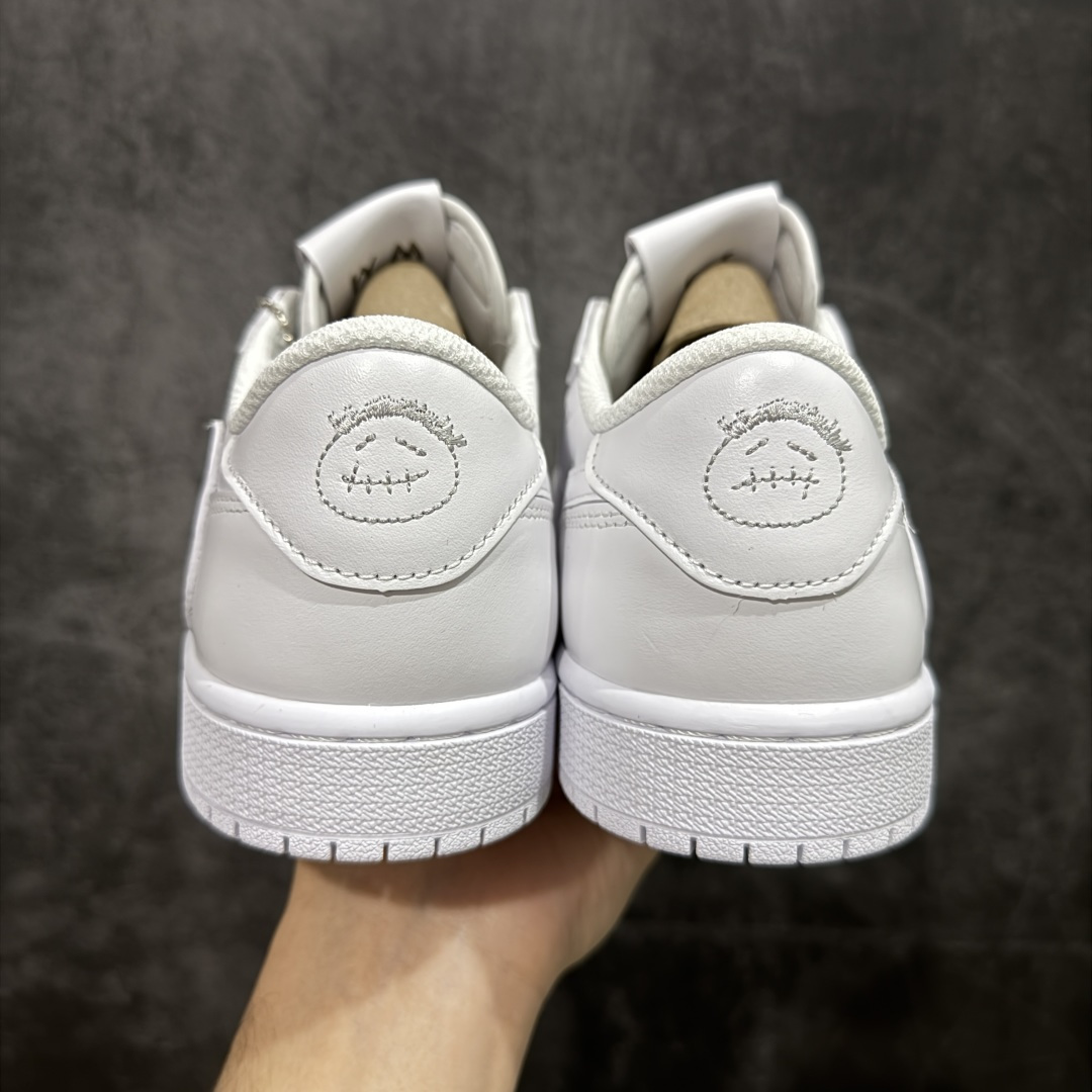 图片[4]-【KZ纯原】Travis Scott x Air Jordan AJ1 Low OG SP TS联名倒钩低帮纯白 TD1228-111 原材料软头层皮料 国内一线头部知名大厂出品 高端外贸零售专供品质 版型细节完美 原鞋原楦头纸板开发 原厂防尘纸 极致一眼正品既视感 尺码：36-47.5-选品中心