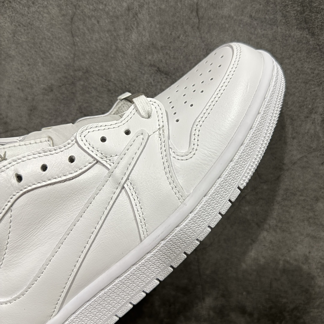 图片[6]-【KZ纯原】Travis Scott x Air Jordan AJ1 Low OG SP TS联名倒钩低帮纯白 TD1228-111 原材料软头层皮料 国内一线头部知名大厂出品 高端外贸零售专供品质 版型细节完美 原鞋原楦头纸板开发 原厂防尘纸 极致一眼正品既视感 尺码：36-47.5-选品中心