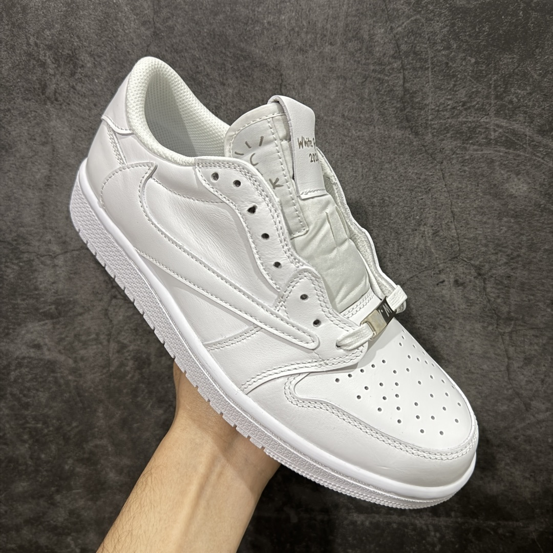 图片[3]-【KZ纯原】Travis Scott x Air Jordan AJ1 Low OG SP TS联名倒钩低帮纯白 TD1228-111 原材料软头层皮料 国内一线头部知名大厂出品 高端外贸零售专供品质 版型细节完美 原鞋原楦头纸板开发 原厂防尘纸 极致一眼正品既视感 尺码：36-47.5-选品中心