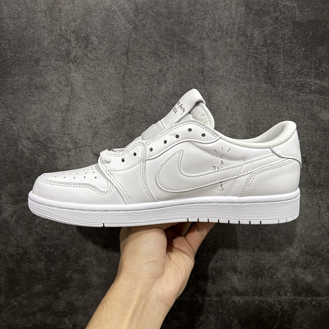 图片[2]-【KZ纯原】Travis Scott x Air Jordan AJ1 Low OG SP TS联名倒钩低帮纯白 TD1228-111 原材料软头层皮料 国内一线头部知名大厂出品 高端外贸零售专供品质 版型细节完美 原鞋原楦头纸板开发 原厂防尘纸 极致一眼正品既视感 尺码：36-47.5-选品中心