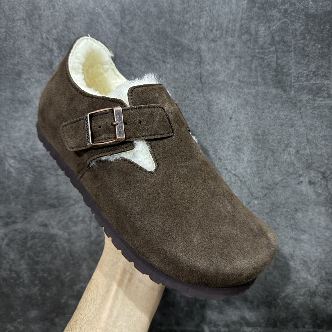 图片[3]-【莞顶G版】Birkenstock\\t 勃肯/博肯软木软底全包 羊毛一体休闲鞋 十年ZP代工厂老师傅工艺 纯手工打造原汁原味博肯 市场最强版 没有之一 鞋面设计：选用陸丰A级进口羊皮毛，质地细腻，手感丰满；尺寸间障均匀，柔软，深度保暖；吸湿，进气，排汗 鞋子内里：化质澳洲羔羊皮分子结构可将水蒸气吸进多孔构体中，吸湿性好，透气性极住，保持脚底干爽 鞋底设计：型模EVA极富弹性，加持胎面设计，升级版独家私模，柔软回弹性好，耐折耐磨，防滑防踢 尺码： 35 36 37 38 39 40-选品中心