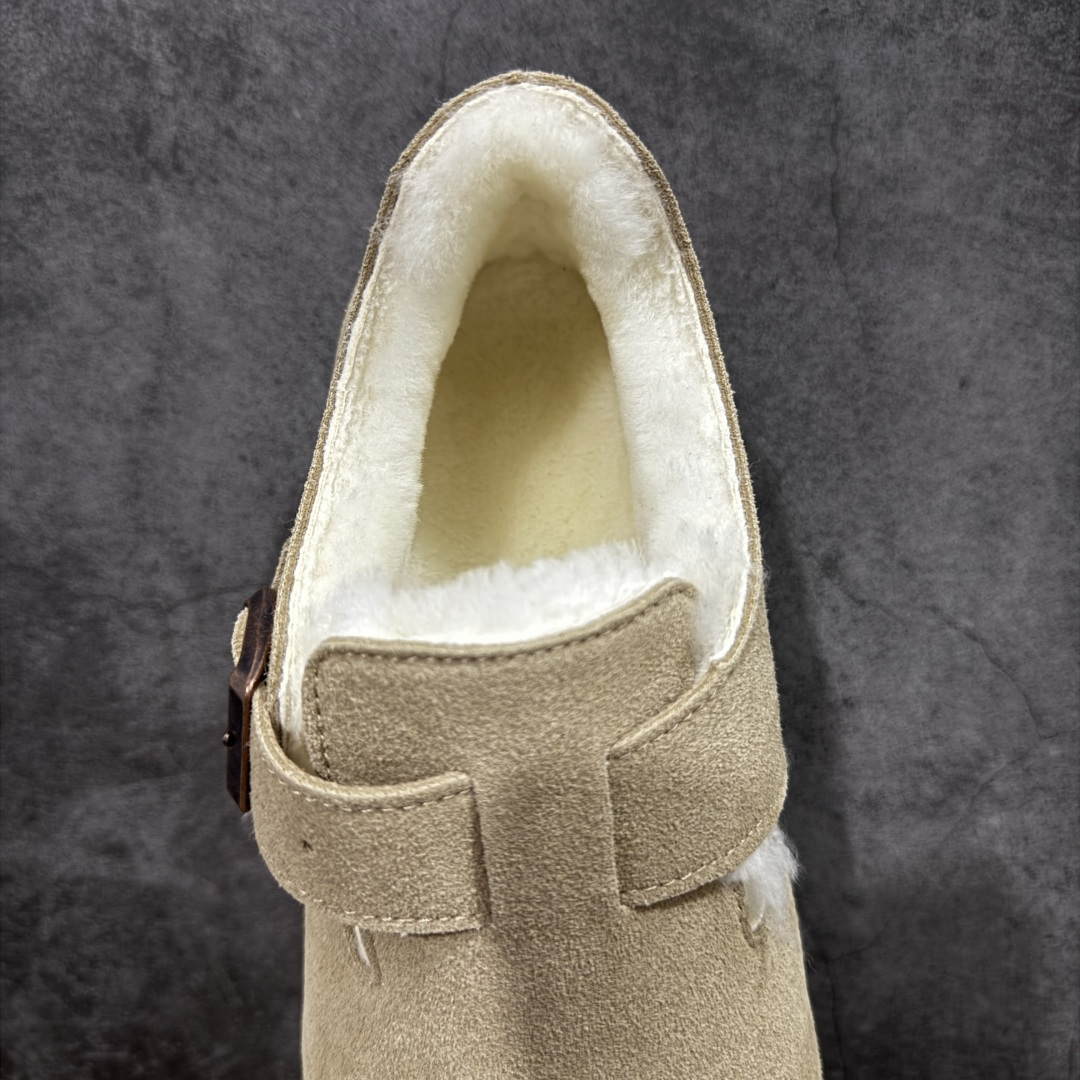 图片[8]-【莞顶G版】Birkenstock\\t 勃肯/博肯软木软底全包 羊毛一体休闲鞋 十年ZP代工厂老师傅工艺 纯手工打造原汁原味博肯 市场最强版 没有之一 鞋面设计：选用陸丰A级进口羊皮毛，质地细腻，手感丰满；尺寸间障均匀，柔软，深度保暖；吸湿，进气，排汗 鞋子内里：化质澳洲羔羊皮分子结构可将水蒸气吸进多孔构体中，吸湿性好，透气性极住，保持脚底干爽 鞋底设计：型模EVA极富弹性，加持胎面设计，升级版独家私模，柔软回弹性好，耐折耐磨，防滑防踢 尺码： 35 36 37 38 39 40-选品中心