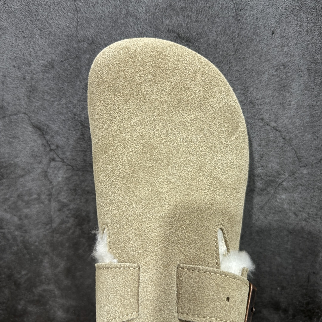 图片[5]-【莞顶G版】Birkenstock\\t 勃肯/博肯软木软底全包 羊毛一体休闲鞋 十年ZP代工厂老师傅工艺 纯手工打造原汁原味博肯 市场最强版 没有之一 鞋面设计：选用陸丰A级进口羊皮毛，质地细腻，手感丰满；尺寸间障均匀，柔软，深度保暖；吸湿，进气，排汗 鞋子内里：化质澳洲羔羊皮分子结构可将水蒸气吸进多孔构体中，吸湿性好，透气性极住，保持脚底干爽 鞋底设计：型模EVA极富弹性，加持胎面设计，升级版独家私模，柔软回弹性好，耐折耐磨，防滑防踢 尺码： 35 36 37 38 39 40-选品中心