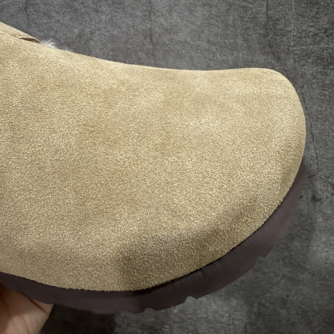 图片[6]-【莞顶G版】Birkenstock\\t 勃肯/博肯软木软底全包 羊毛一体休闲鞋 十年ZP代工厂老师傅工艺 纯手工打造原汁原味博肯 市场最强版 没有之一 鞋面设计：选用陸丰A级进口羊皮毛，质地细腻，手感丰满；尺寸间障均匀，柔软，深度保暖；吸湿，进气，排汗 鞋子内里：化质澳洲羔羊皮分子结构可将水蒸气吸进多孔构体中，吸湿性好，透气性极住，保持脚底干爽 鞋底设计：型模EVA极富弹性，加持胎面设计，升级版独家私模，柔软回弹性好，耐折耐磨，防滑防踢 尺码： 35 36 37 38 39 40-选品中心