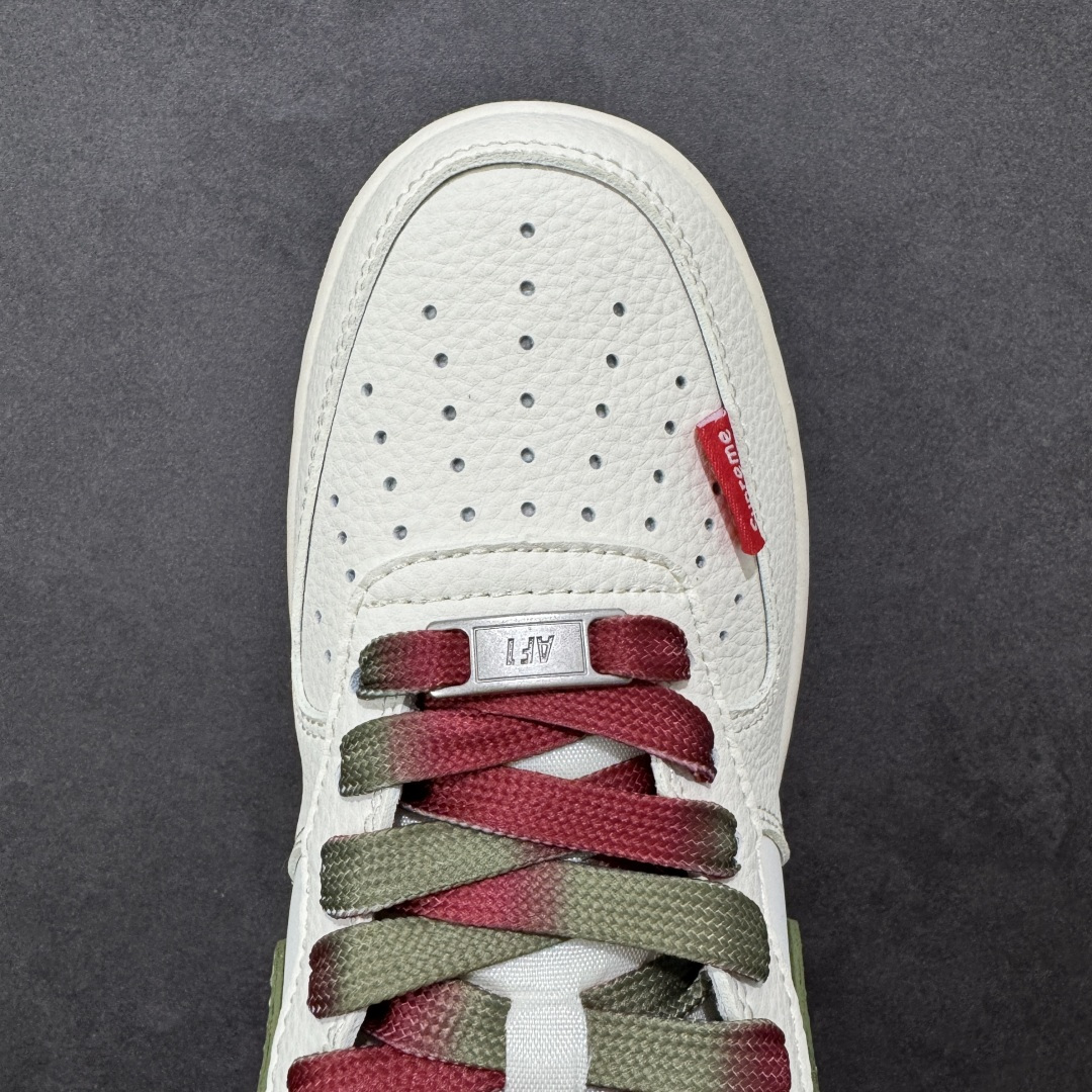 图片[8]-【定制版】Nike Air Force 1\’07 Low 联名 米红织标绿勾 空军一号低帮休闲板鞋 QW5606-273  #原楦头原纸板 原装鞋盒 定制五金配件 内置全掌气垫 原厂鞋底  尺码：36 36.5 37.5 38 38.5 39 40 40.5 41 42 42.5 43 44 44.5 45 编码：HXSB310320-选品中心