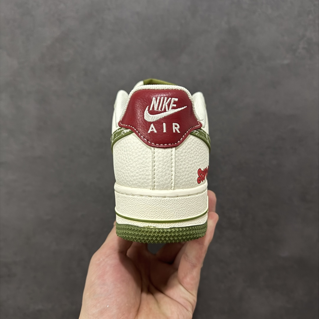 图片[4]-【定制版】Nike Air Force 1\’07 Low 联名 米红织标绿勾 空军一号低帮休闲板鞋 QW5606-273  #原楦头原纸板 原装鞋盒 定制五金配件 内置全掌气垫 原厂鞋底  尺码：36 36.5 37.5 38 38.5 39 40 40.5 41 42 42.5 43 44 44.5 45 编码：HXSB310320-选品中心