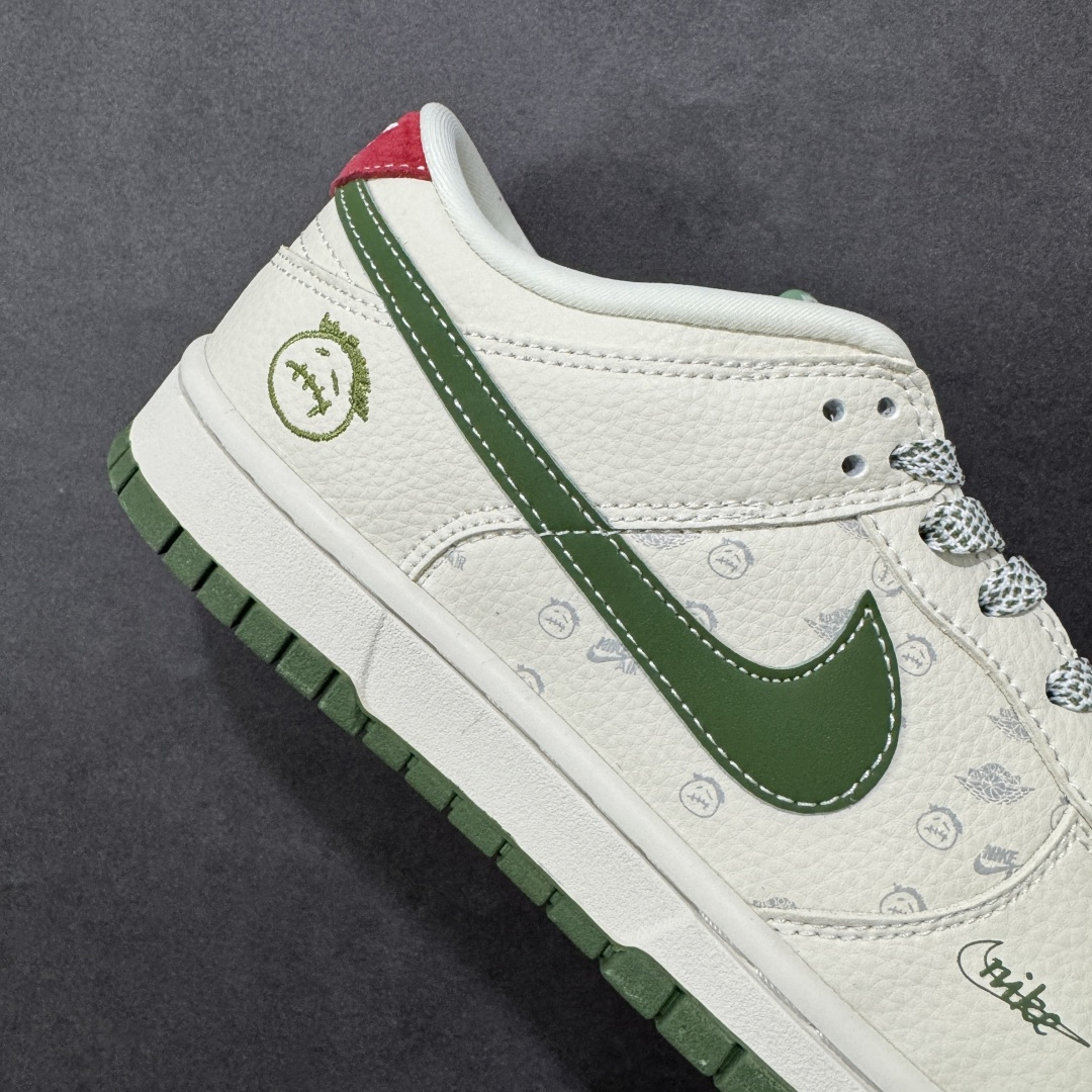 图片[6]-【定制版】Nike SB Dunk Low 鬼脸联名 奶白抹茶绿 高端定制 低帮休闲板鞋 DS6608-018  #定制鞋盒 大厂纯原品质出货 超高清洁度 皮料切割干净无任何毛边 细节完美   尺码：36 36.5 37.5 38 38.5 39 40 40.5 41 42 42.5 43 44 44.5 45 编码：HXSB330340-选品中心
