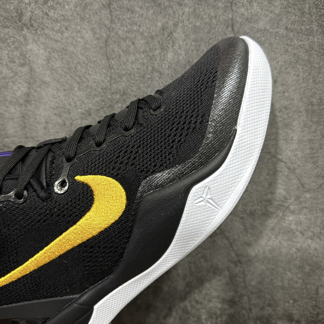 图片[6]-【CK纯原版】Nike Zoom Kobe Ⅷ System 科比8代低帮实战篮球鞋 鞋垫升级配备超厚PHYLON中底 前后掌部位搭载Zoom气垫单元 塑料碳纤维支撑中板 KOBE VII体系的速度模块配备了 PHYLON 中底和在前后掌部位的 Zoom气垫单元，提供快速响应的缓冲。同时，采用低帮弹力鞋口设计，使鞋子能够紧贴脚踝提供更好的支撑。速度模块采用贴合脚面的舒适包裹设计，摒弃传统的鞋舌和鞋内套，使球鞋更加轻质。 货号：HF9550-001 尺码：39-47.5-选品中心