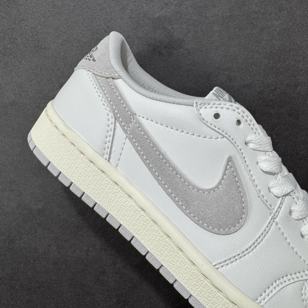 图片[6]-【H11版本】耐克Nike Air Jordan 1 AJ1经典复古经典低帮百搭文化篮球鞋 FB9933-100 公司级真标半码制#原档案原数据开发版型#采用荔枝纹头层皮革鞋面材质#原厂立体填充鞋舌海绵#中底注胶孔及缜密中底拉帮工艺#原数据开发模具大底 尺码：35.5 36 36.5 37.5 38 38.5 39 40 40.5 41 42 42.5 43 44 44.5 45 46 47.5 编码：H11B270280-选品中心