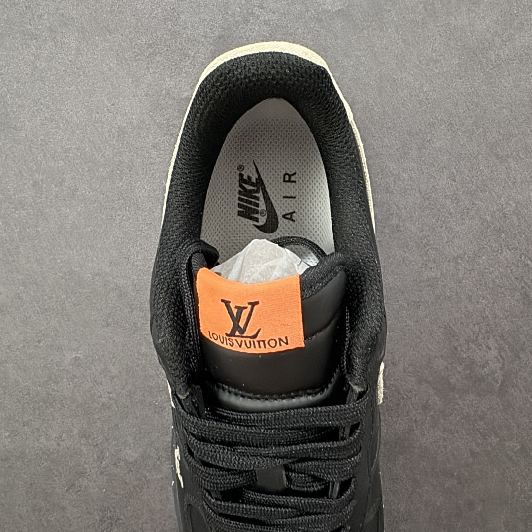 图片[7]-【定制版】NIke Air Force 1 \’07 Low “LV联名–墨黑星点” 空军一号低帮 运动鞋 休闲鞋 折边针车 工艺难度大 原楦头原纸板 高端定制鞋盒 原厂鞋底 超高清洁度 细节完美 货号：NH0601-586 尺码：36 36.5 37.5 38 38.5 39 40 40.5 41 42 42.5 43 44 44.5 45 编码：HXSB310320-选品中心