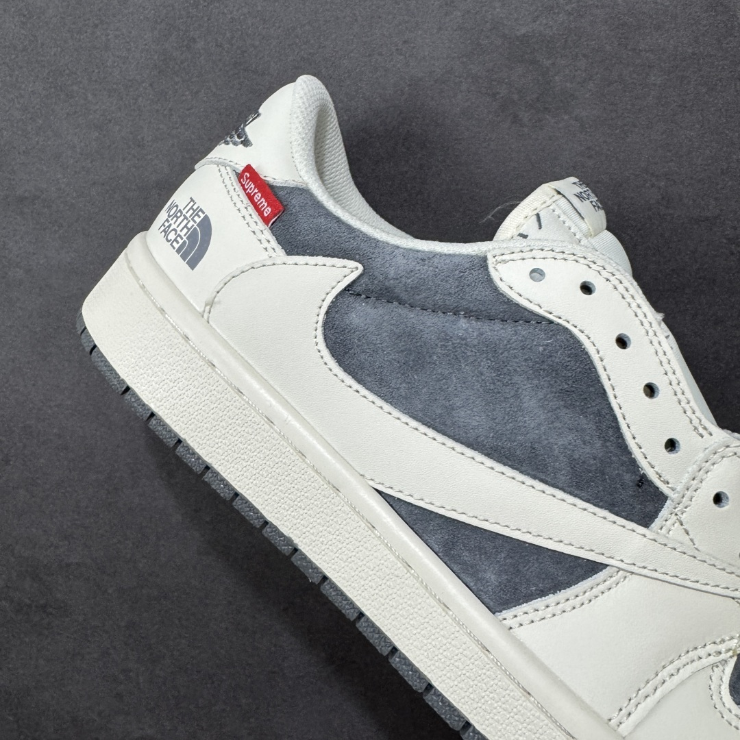 图片[6]-【定制版】Air Jordan 1 Low AJ1 乔1 北面联名 高端定制 倒钩低帮复古篮球鞋  #定制鞋盒 大厂纯原品质出货 超高清洁度 皮料切割干净无任何毛边 细节完美 货号：DM7866-126  尺码：36 36.5 37.5 38 36.5 39 40 40.5 41 42 42.5 43 44 44.5 45-选品中心