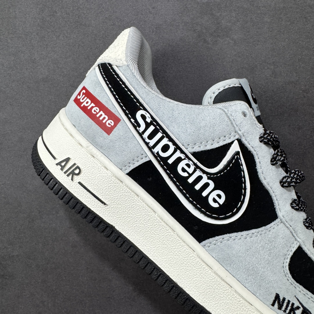 图片[6]-【定制版】解构主义遇上街头联名！Supreme x Nike AF1 Low SS1979-003 以灰黑绒面为基底，异形Swoosh融合Supreme标识，每一处线条都藏着潮流设计巧思 尺码：36-45 编码：HXSA310320-选品中心