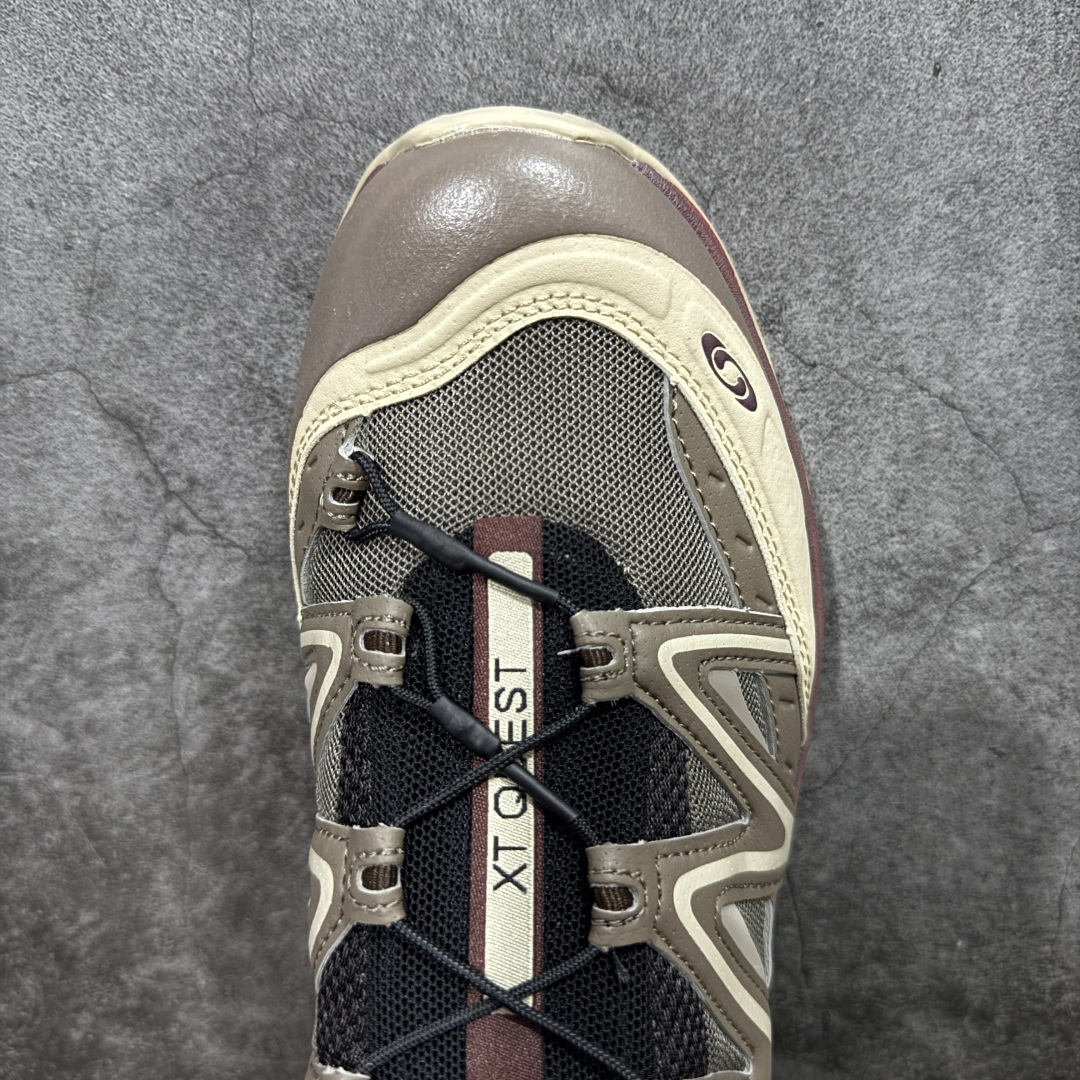 图片[5]-【PK升级版】Salomon XT-QUEST ADV 萨洛蒙 时尚 舒适减震防滑耐磨 低帮跑步鞋 男女同款 478850 纯原外贸平台特供订单 耗时半年巨作 全套原纸板楦头开发 原厂特供网布配套加持 确保原汁原味 完美呈现版型 原档数据独家私模五层组合大底 男女鞋同步官方 原装Ortholite轻量化鞋垫 中底布带钢印编号 原厂TPU锁扣 进口港宝加持 后跟自然饱满 还原公司包裹性 基于 SALOMON 初代 XT 鞋身造型并搭载 4D ADVANCED CHASSIS™ 大底打造而成 为这款 XT-QUEST 带来了多项足部控制与保护等功能性 如在运动过程中控制左右晃动的过程而提高稳定性、改善长途越野过程中足中到足尖的过渡、提高感知岩石的精确度以抵抗尖锐物体对脚底的伤害以及采用动态缓冲来增强穿着舒适感 从而减轻疲劳感 使 XT-QUEST 成为一双舒适且安全的户外之履 尺码：36 36.5 37.5 38 38.5 39 40 40.5 41 42 42.5 43 44 44.5 45-选品中心