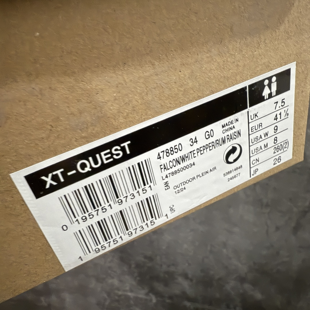 图片[9]-【PK升级版】Salomon XT-QUEST ADV 萨洛蒙 时尚 舒适减震防滑耐磨 低帮跑步鞋 男女同款 478850 纯原外贸平台特供订单 耗时半年巨作 全套原纸板楦头开发 原厂特供网布配套加持 确保原汁原味 完美呈现版型 原档数据独家私模五层组合大底 男女鞋同步官方 原装Ortholite轻量化鞋垫 中底布带钢印编号 原厂TPU锁扣 进口港宝加持 后跟自然饱满 还原公司包裹性 基于 SALOMON 初代 XT 鞋身造型并搭载 4D ADVANCED CHASSIS™ 大底打造而成 为这款 XT-QUEST 带来了多项足部控制与保护等功能性 如在运动过程中控制左右晃动的过程而提高稳定性、改善长途越野过程中足中到足尖的过渡、提高感知岩石的精确度以抵抗尖锐物体对脚底的伤害以及采用动态缓冲来增强穿着舒适感 从而减轻疲劳感 使 XT-QUEST 成为一双舒适且安全的户外之履 尺码：36 36.5 37.5 38 38.5 39 40 40.5 41 42 42.5 43 44 44.5 45-选品中心