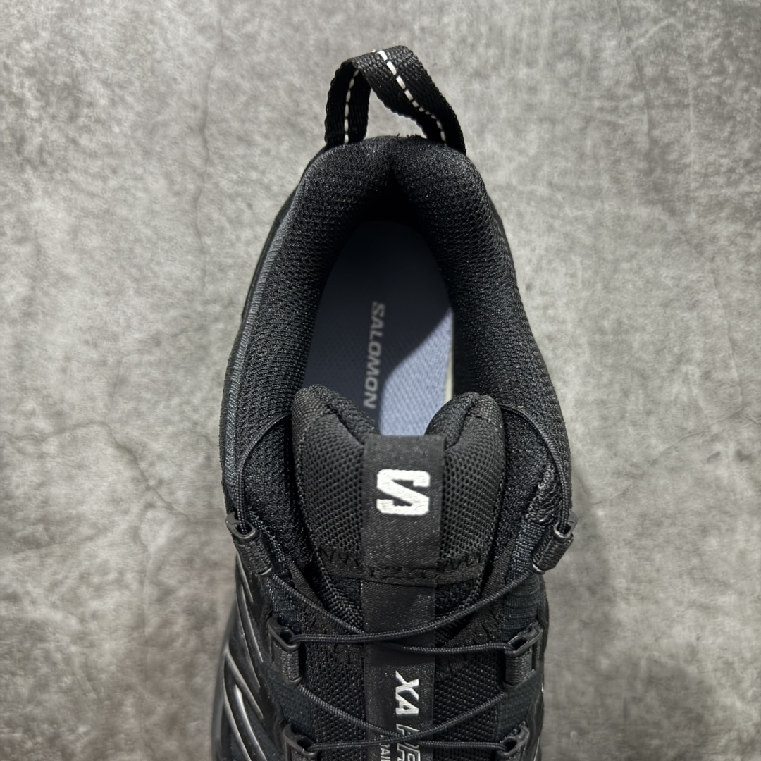图片[8]-【GOAT纯原版】SALOMON 萨洛蒙 XA PRO 3D 户外运动 网布减震防滑透气 低帮跑步鞋 黑生胶 472433 全新品质 巅峰之作 所有配色均购物原版拆解1：1开发 原材料打造 非市场公版便宜货 私模大底 清洁度比市场所有版本都高 全套原纸板楦头开发 原厂网布配套 确保原汁原味 完美呈现版型 原档数据独家私模五层组合大底 男女鞋同步官方开发至47 原装Ortholite轻量化鞋垫 中底布带钢印编号 原厂TPU锁扣 进口港宝加持 后跟自然饱满 还原公司包裹性 鞋面采用SENSIFT贴合技术 全方位贴合包裹脚型 鞋跟部鞋底牵引设计 提供强大的抓地性能 更适应野外崎岖不平的道路 其3D ADVANCED CHASSIS底盘 材料轻量大化 钉齿设计更具稳定性 防护性 鞋底易磨损区运用CONTAGRIP高耐磨材料 应对城市硬质路面长距离跑考验 尺码：36 36.5 37.5 38 38.5 39 40 40.5 41 42 42.5 43 44 45 46 47-选品中心