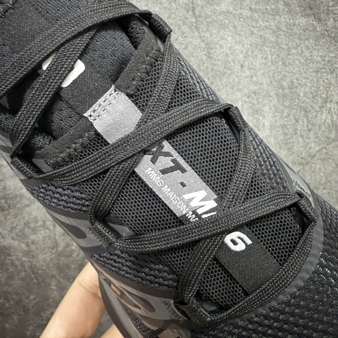 图片[6]-【纯原版】 MM6 Maison Margiela x SALOMON 萨洛蒙 XT-6网布绒面革 舒适 低帮 生活休闲鞋 男女款 黑色 纯原外贸平台特供订单 全套原纸板楦头开发 原厂特供网布配套加持 确保原汁原味 完美呈现版型 原档数据独家私模五层组合大底 原装Ortholite轻量化鞋垫 原厂TPU锁扣 进口港宝加持 后跟自然饱满 还原公司包裹性 尺码： 36-47.5-选品中心