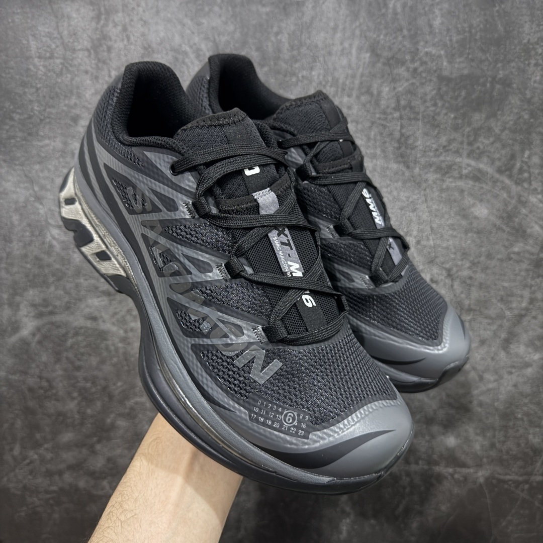【纯原版】 MM6 Maison Margiela x SALOMON 萨洛蒙 XT-6网布绒面革 舒适 低帮 生活休闲鞋 男女款 黑色 纯原外贸平台特供订单 全套原纸板楦头开发 原厂特供网布配套加持 确保原汁原味 完美呈现版型 原档数据独家私模五层组合大底 原装Ortholite轻量化鞋垫 原厂TPU锁扣 进口港宝加持 后跟自然饱满 还原公司包裹性 尺码： 36-47.5-选品中心
