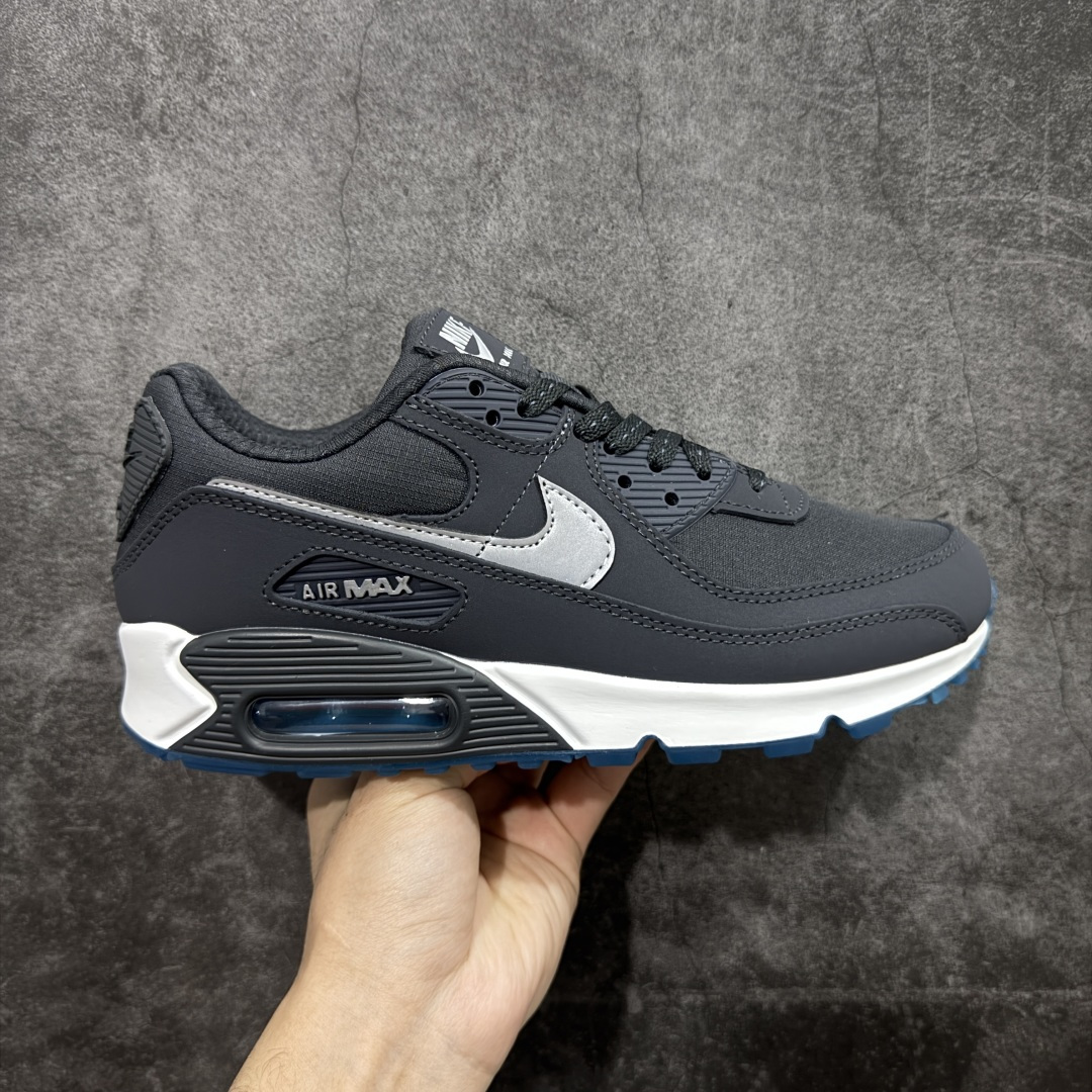 【顶级芯片版】Nike Air Max 90 舒适 复古 合成革减震防滑透气 低帮 休闲跑步鞋 黑白色 FV0381-001 鞋舌标可扫码 海外欧州过验版 原纸版原楦头 顶级90款问市 开发数月 原版开发 多道QC质检 鞋型完美复刻 原厂级别工艺 正确色卡 正确气垫蓝光 正确大底 独家私模 采用进口头层牛皮拼接 定位高端市场 行业标杆工艺 尺码：40 40.5 41 42 42.5 43 44 44.5 45 46-选品中心