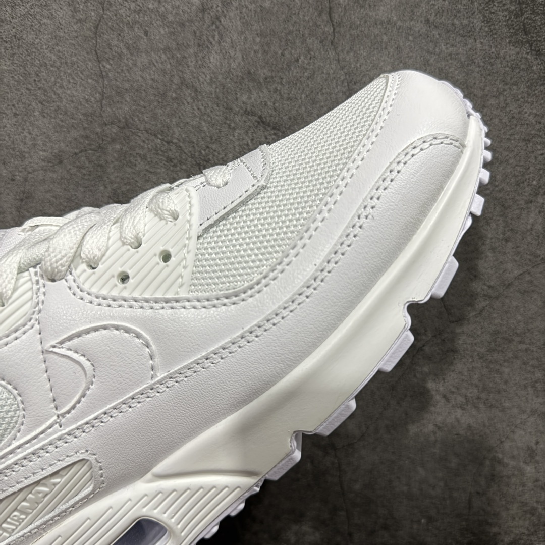 图片[6]-【顶级芯片版】Nike Air Max 90 舒适 复古 合成革减震防滑透气 低帮 休闲跑步鞋 纯白白色 CN8490-100 鞋舌标可扫码 海外欧州过验版 原纸版原楦头 顶级90款问市 开发数月 原版开发 多道QC质检 鞋型完美复刻 原厂级别工艺 正确色卡 正确气垫蓝光 正确大底 独家私模 采用进口头层牛皮拼接 定位高端市场 行业标杆工艺 尺码：40 40.5 41 42 42.5 43 44 44.5 45 46-选品中心