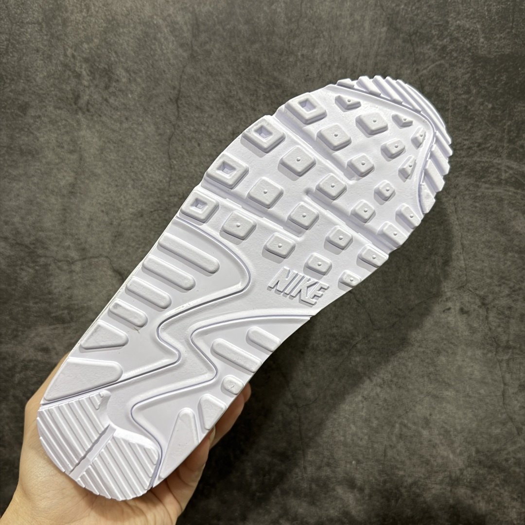 图片[9]-【顶级芯片版】Nike Air Max 90 舒适 复古 合成革减震防滑透气 低帮 休闲跑步鞋 纯白白色 CN8490-100 鞋舌标可扫码 海外欧州过验版 原纸版原楦头 顶级90款问市 开发数月 原版开发 多道QC质检 鞋型完美复刻 原厂级别工艺 正确色卡 正确气垫蓝光 正确大底 独家私模 采用进口头层牛皮拼接 定位高端市场 行业标杆工艺 尺码：40 40.5 41 42 42.5 43 44 44.5 45 46-选品中心