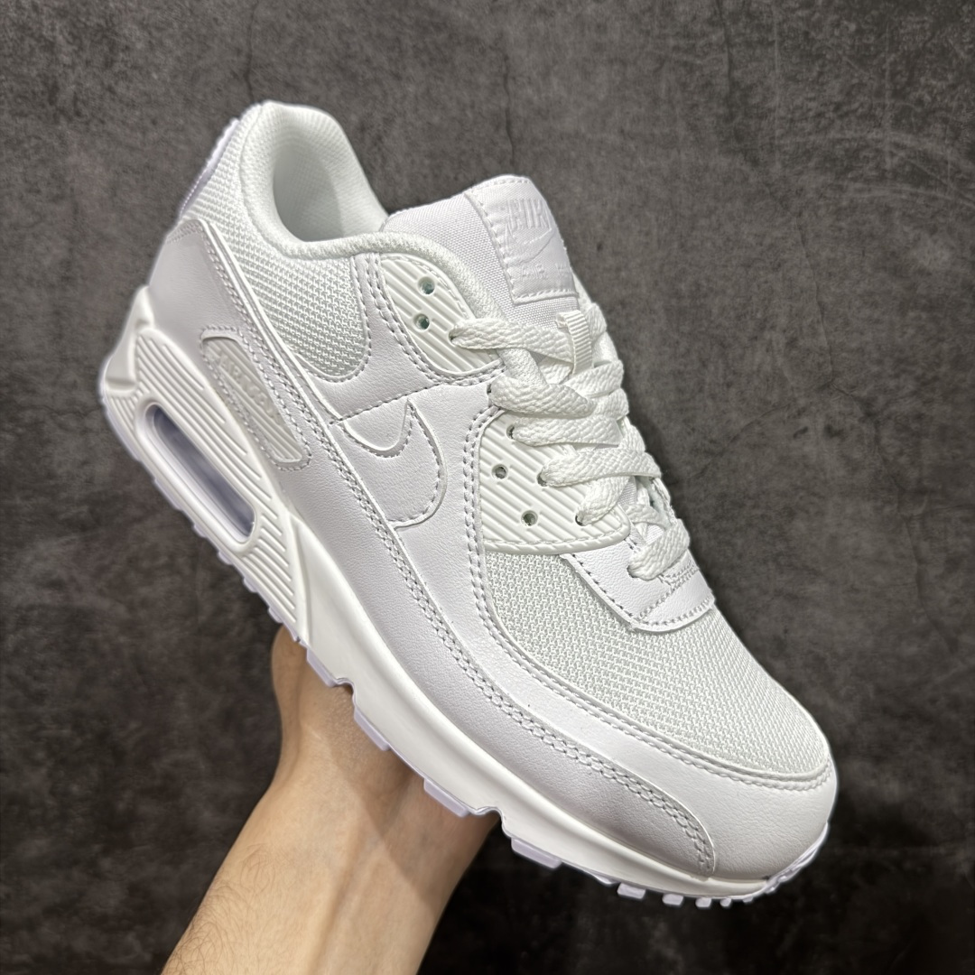 图片[3]-【顶级芯片版】Nike Air Max 90 舒适 复古 合成革减震防滑透气 低帮 休闲跑步鞋 纯白白色 CN8490-100 鞋舌标可扫码 海外欧州过验版 原纸版原楦头 顶级90款问市 开发数月 原版开发 多道QC质检 鞋型完美复刻 原厂级别工艺 正确色卡 正确气垫蓝光 正确大底 独家私模 采用进口头层牛皮拼接 定位高端市场 行业标杆工艺 尺码：40 40.5 41 42 42.5 43 44 44.5 45 46-选品中心