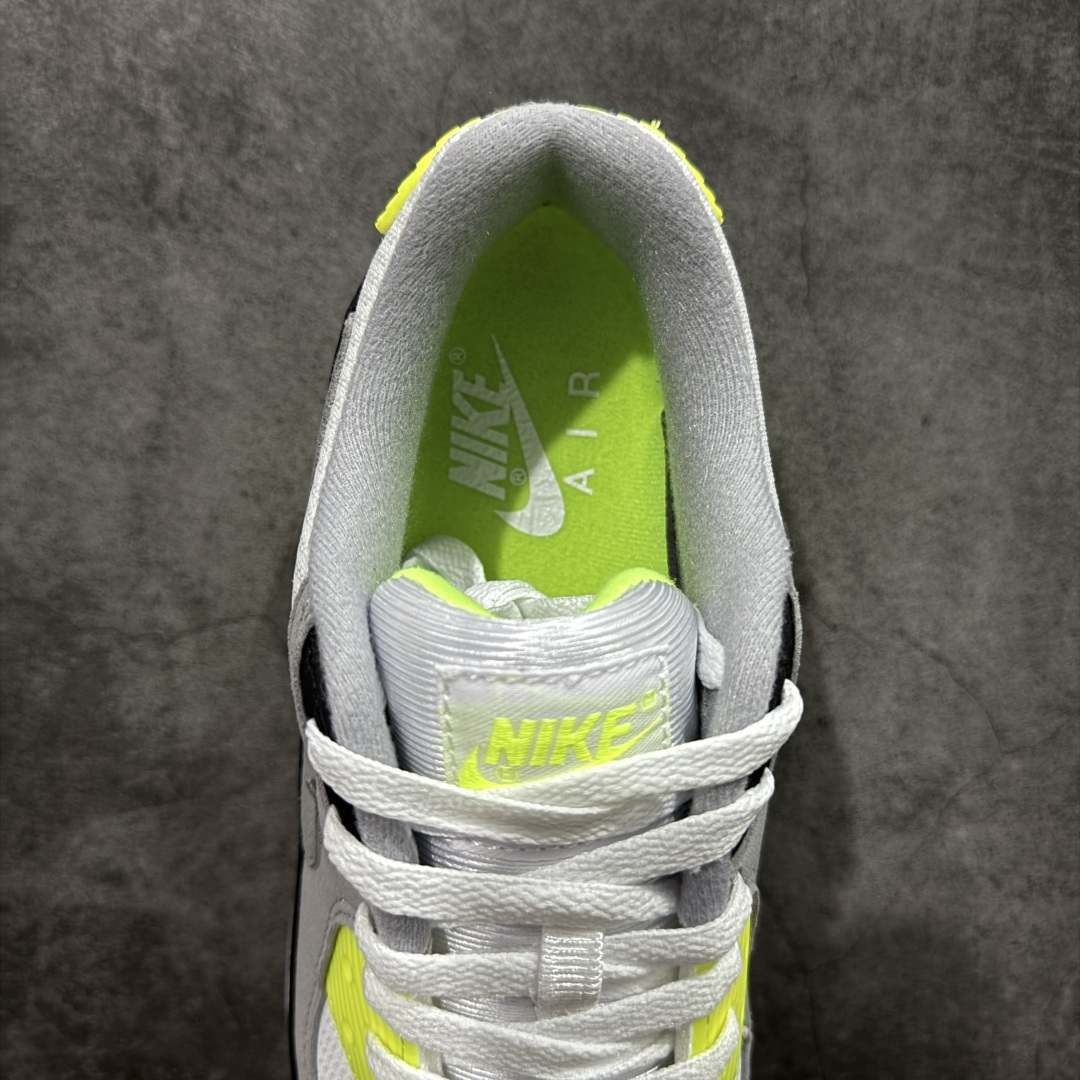 图片[8]-【Max纯原版】Nike Air Max 90 舒适 复古 合成革减震防滑透气 低帮 休闲跑步鞋 灰黑绿 CD0881-103 顶级90款问市 开发数月 原版开发 多道QC质检 鞋型完美复刻 原厂级别工艺 正确色卡 正确气垫蓝光 正确大底 独家私模 采用进口头层牛皮拼接 定位高端市场 行业标杆工艺 尺码：39 40 40.5 41 42 42.5 43 44 44.5 45 46-选品中心