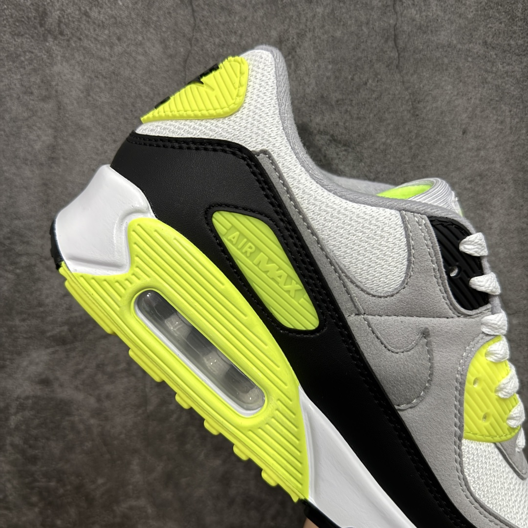 图片[7]-【Max纯原版】Nike Air Max 90 舒适 复古 合成革减震防滑透气 低帮 休闲跑步鞋 灰黑绿 CD0881-103 顶级90款问市 开发数月 原版开发 多道QC质检 鞋型完美复刻 原厂级别工艺 正确色卡 正确气垫蓝光 正确大底 独家私模 采用进口头层牛皮拼接 定位高端市场 行业标杆工艺 尺码：39 40 40.5 41 42 42.5 43 44 44.5 45 46-选品中心