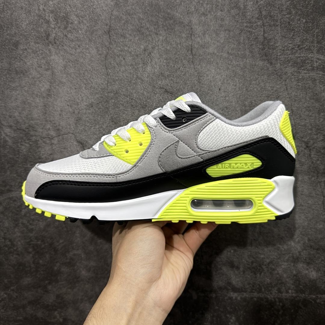图片[2]-【Max纯原版】Nike Air Max 90 舒适 复古 合成革减震防滑透气 低帮 休闲跑步鞋 灰黑绿 CD0881-103 顶级90款问市 开发数月 原版开发 多道QC质检 鞋型完美复刻 原厂级别工艺 正确色卡 正确气垫蓝光 正确大底 独家私模 采用进口头层牛皮拼接 定位高端市场 行业标杆工艺 尺码：39 40 40.5 41 42 42.5 43 44 44.5 45 46-选品中心