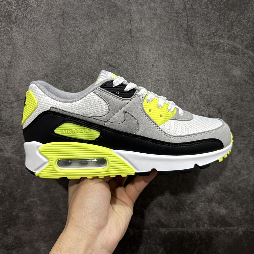 【Max纯原版】Nike Air Max 90 舒适 复古 合成革减震防滑透气 低帮 休闲跑步鞋 灰黑绿 CD0881-103 顶级90款问市 开发数月 原版开发 多道QC质检 鞋型完美复刻 原厂级别工艺 正确色卡 正确气垫蓝光 正确大底 独家私模 采用进口头层牛皮拼接 定位高端市场 行业标杆工艺 尺码：39 40 40.5 41 42 42.5 43 44 44.5 45 46-选品中心