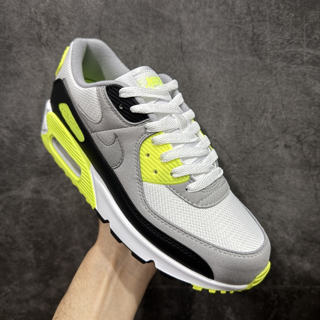 图片[3]-【Max纯原版】Nike Air Max 90 舒适 复古 合成革减震防滑透气 低帮 休闲跑步鞋 灰黑绿 CD0881-103 顶级90款问市 开发数月 原版开发 多道QC质检 鞋型完美复刻 原厂级别工艺 正确色卡 正确气垫蓝光 正确大底 独家私模 采用进口头层牛皮拼接 定位高端市场 行业标杆工艺 尺码：39 40 40.5 41 42 42.5 43 44 44.5 45 46-选品中心