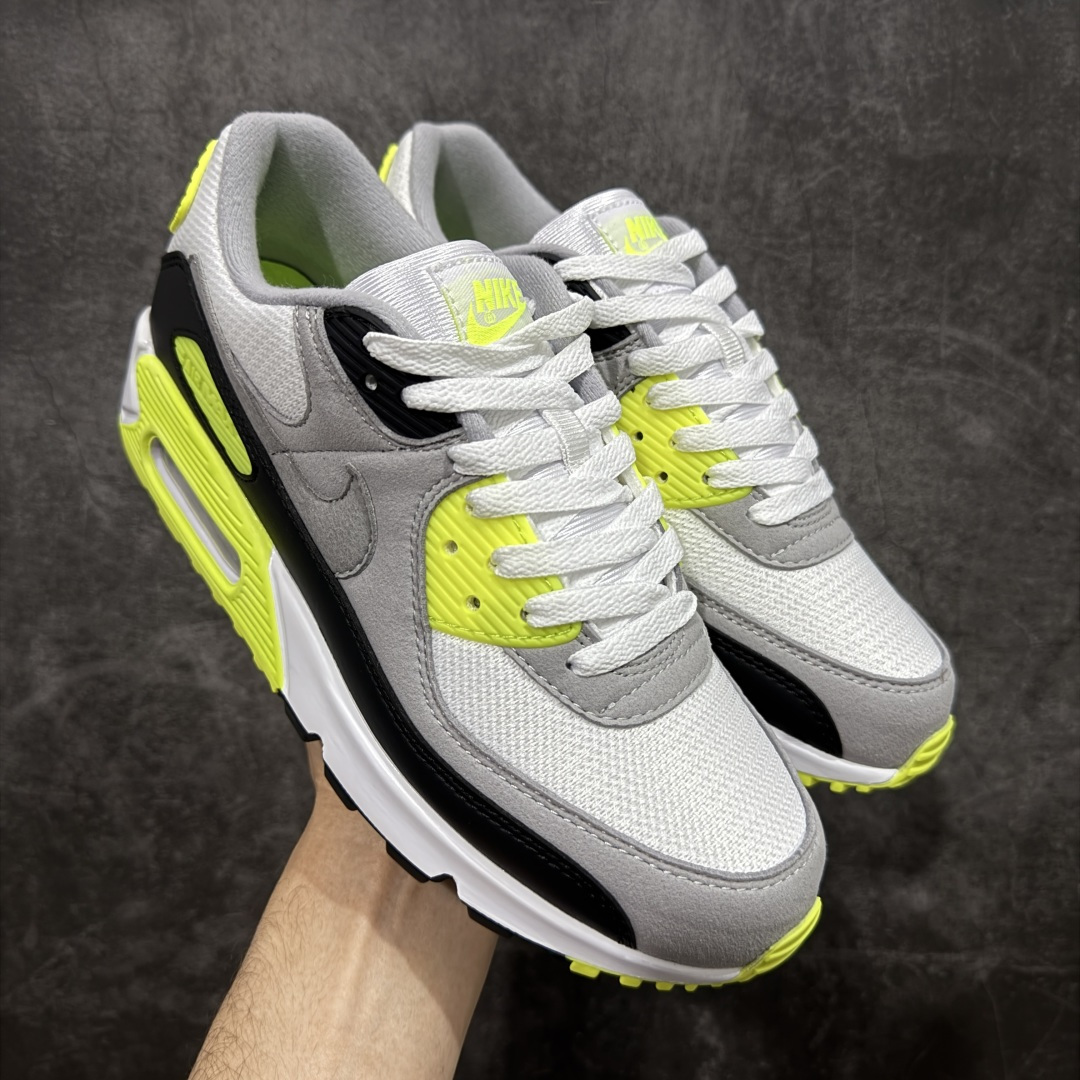 【Max纯原版】Nike Air Max 90 舒适 复古 合成革减震防滑透气 低帮 休闲跑步鞋 灰黑绿 CD0881-103 顶级90款问市 开发数月 原版开发 多道QC质检 鞋型完美复刻 原厂级别工艺 正确色卡 正确气垫蓝光 正确大底 独家私模 采用进口头层牛皮拼接 定位高端市场 行业标杆工艺 尺码：39 40 40.5 41 42 42.5 43 44 44.5 45 46-选品中心