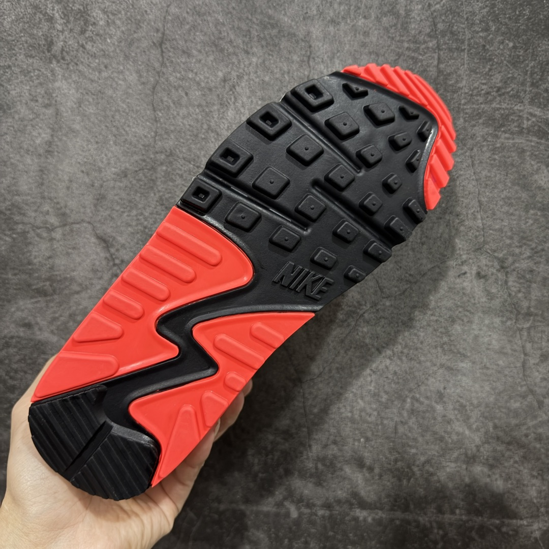 图片[9]-【Max纯原版】Nike Air Max 90 舒适 复古 合成革减震防滑透气 低帮 休闲跑步鞋 灰黑红 CT1685-100 顶级90款问市 开发数月 原版开发 多道QC质检 鞋型完美复刻 原厂级别工艺 正确色卡 正确气垫蓝光 正确大底 独家私模 采用进口头层牛皮拼接 定位高端市场 行业标杆工艺 尺码：39 40 40.5 41 42 42.5 43 44 44.5 45 46-选品中心